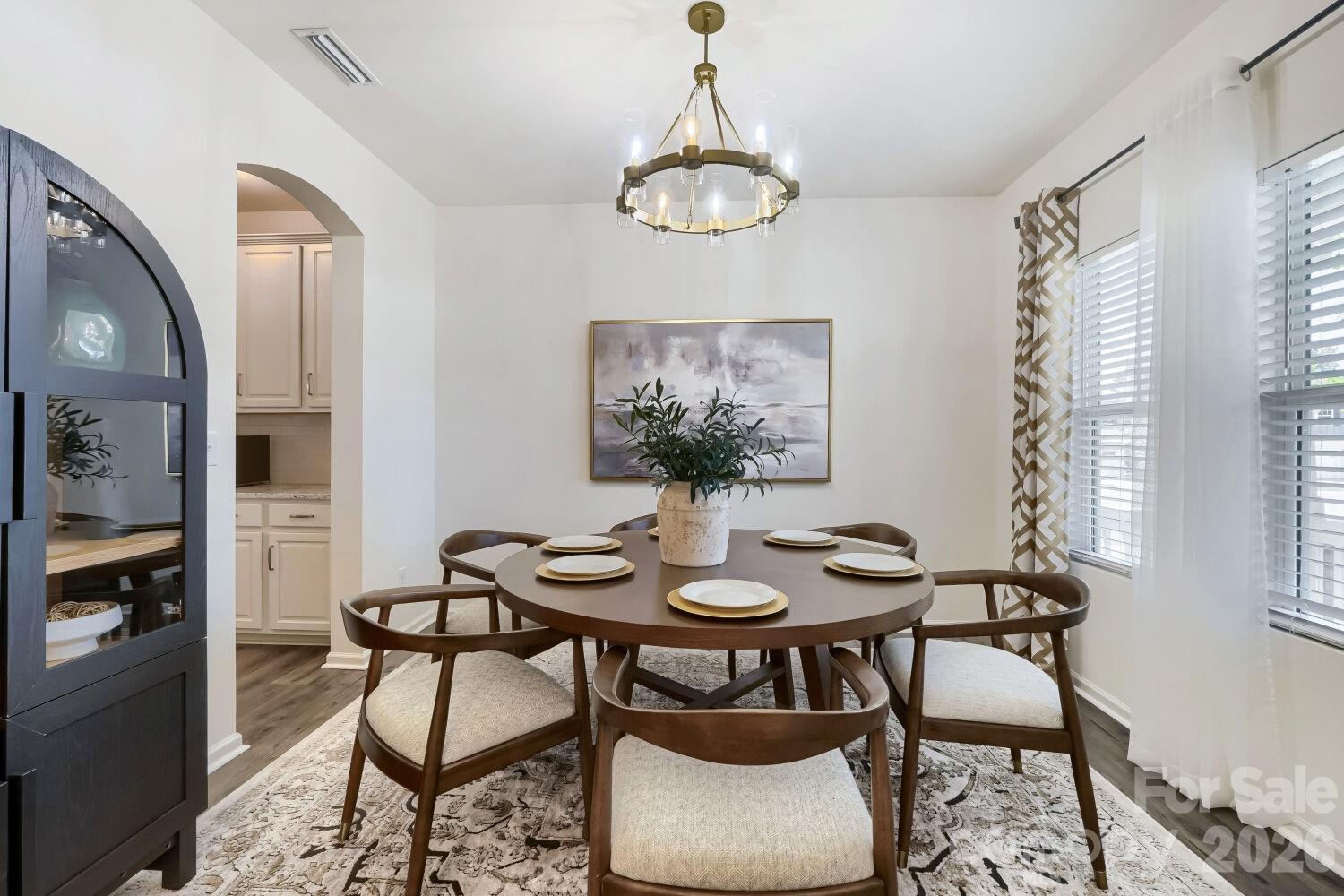 Dining room leading to butlers panrty - 7004 Duncan Acres Drive, Belmont