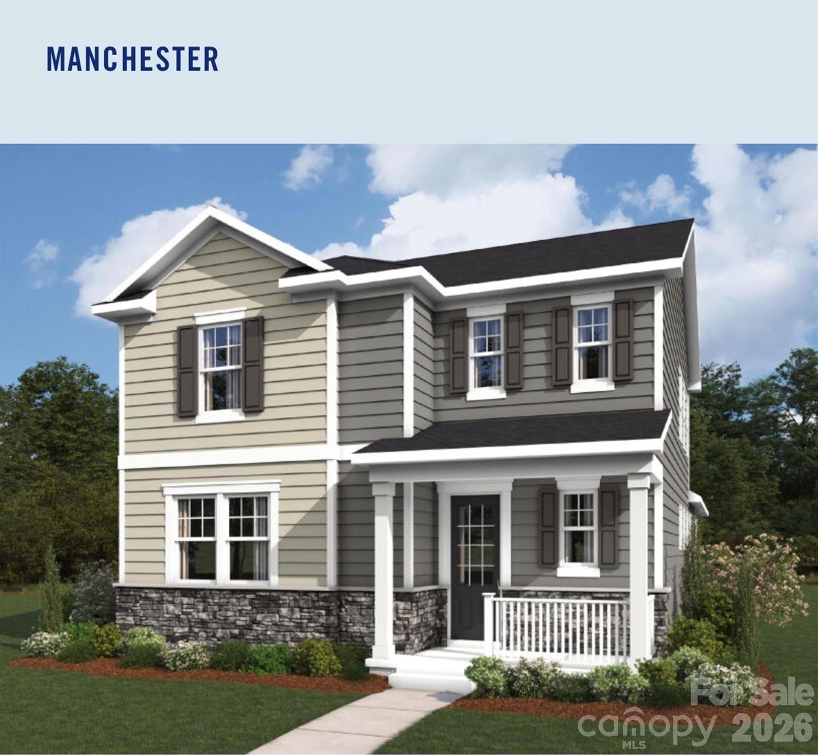 Colonial style elevation - 446 Spire Street, Rock Hill