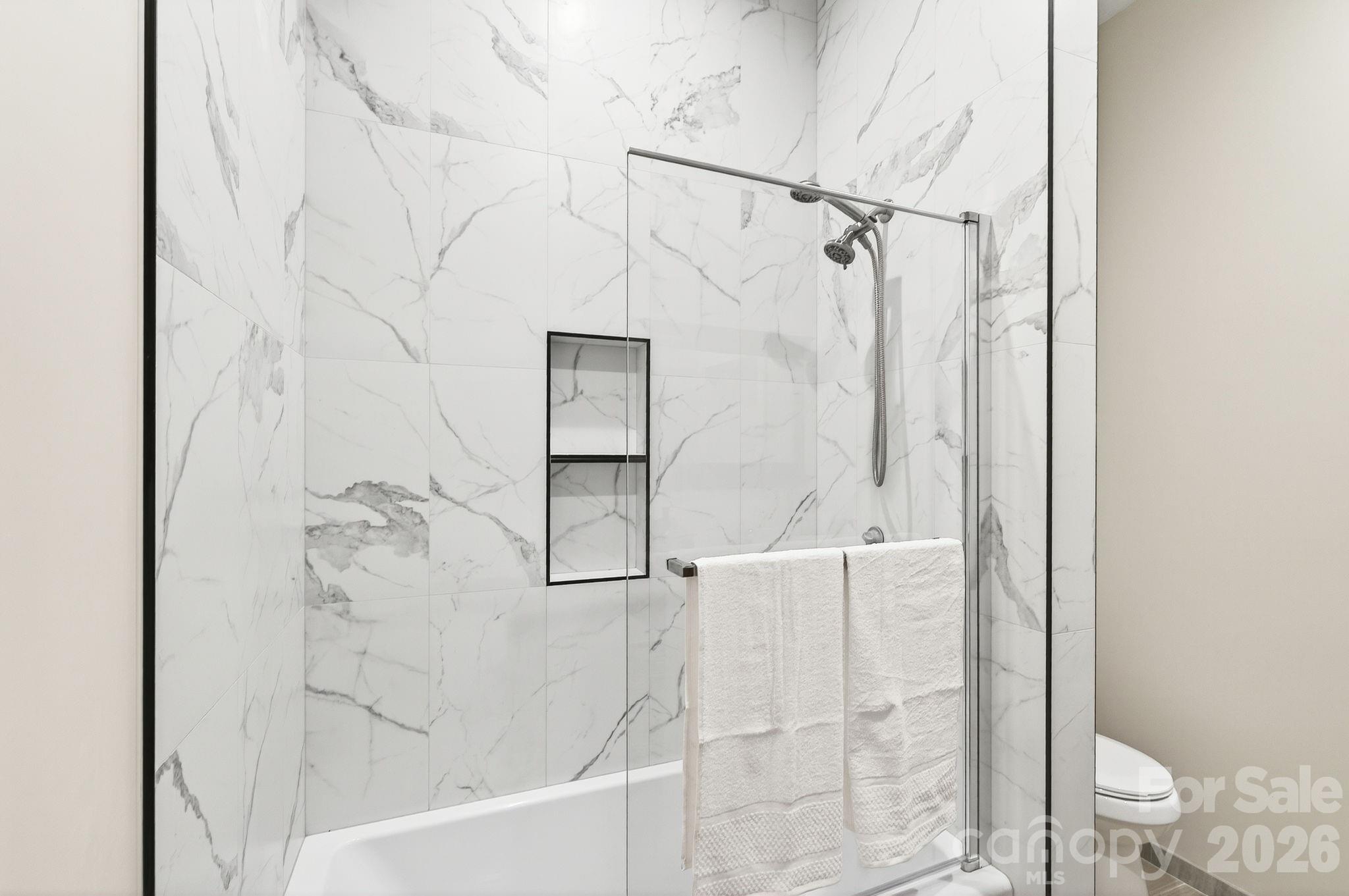 Lower level Bathroom - 50 Carden Drive, Weaverville