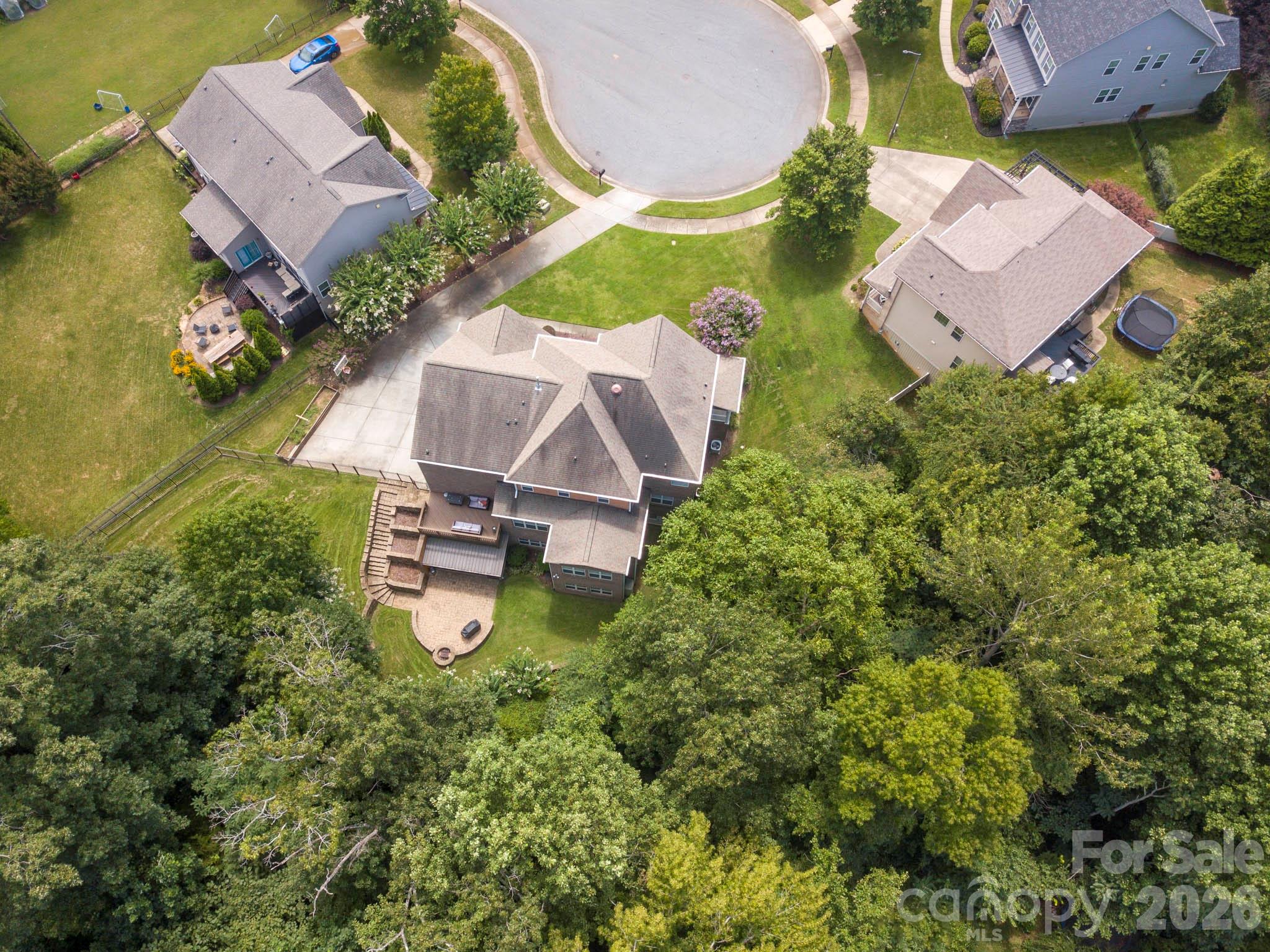 Property line extends about 20 ft beyond the backyard fence. Must verify accuracy. - 2652 Bedford Place NW, Concord