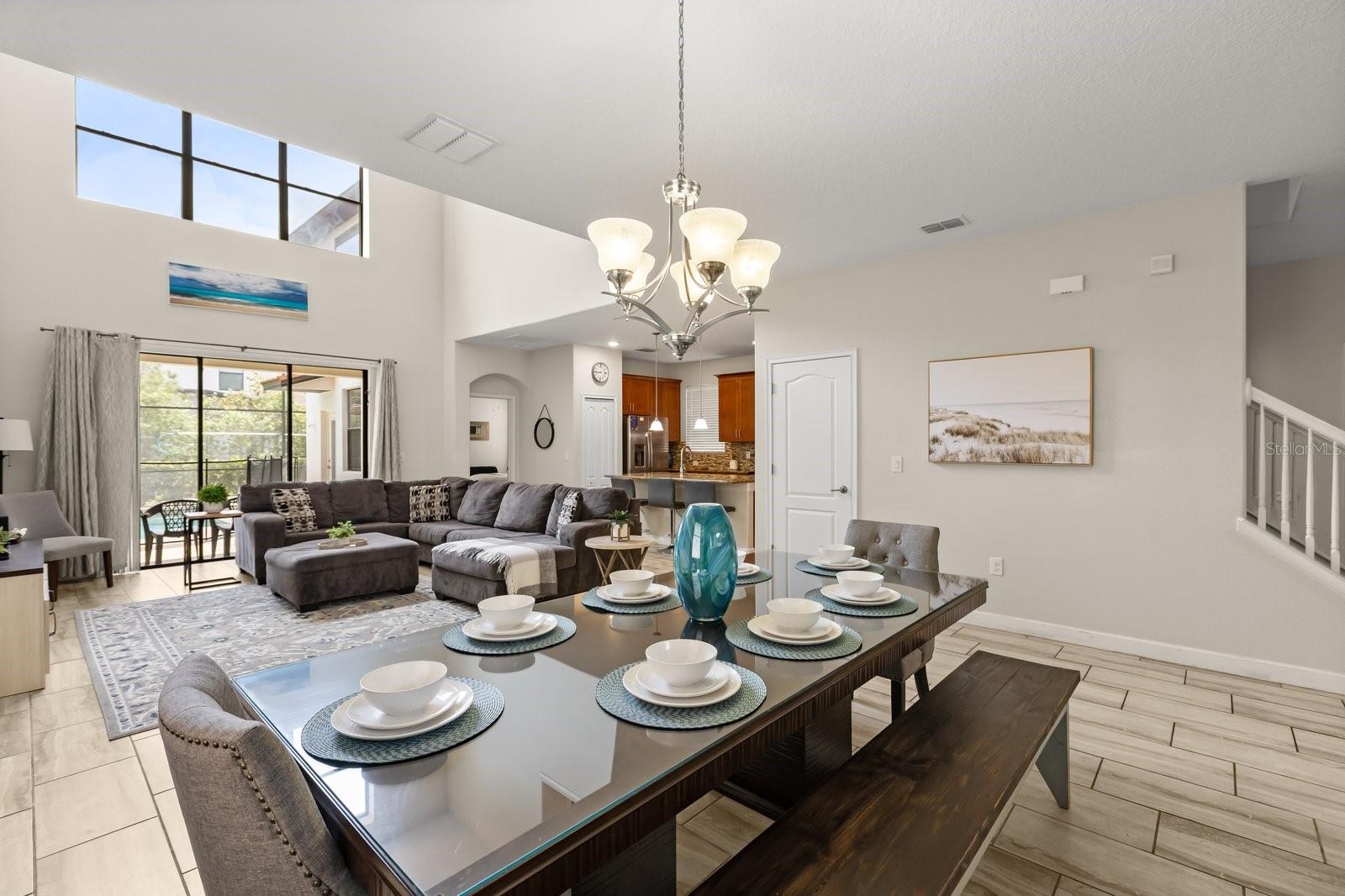 Living and Dining room combo - 5493 SOLTERRA CIR, DAVENPORT