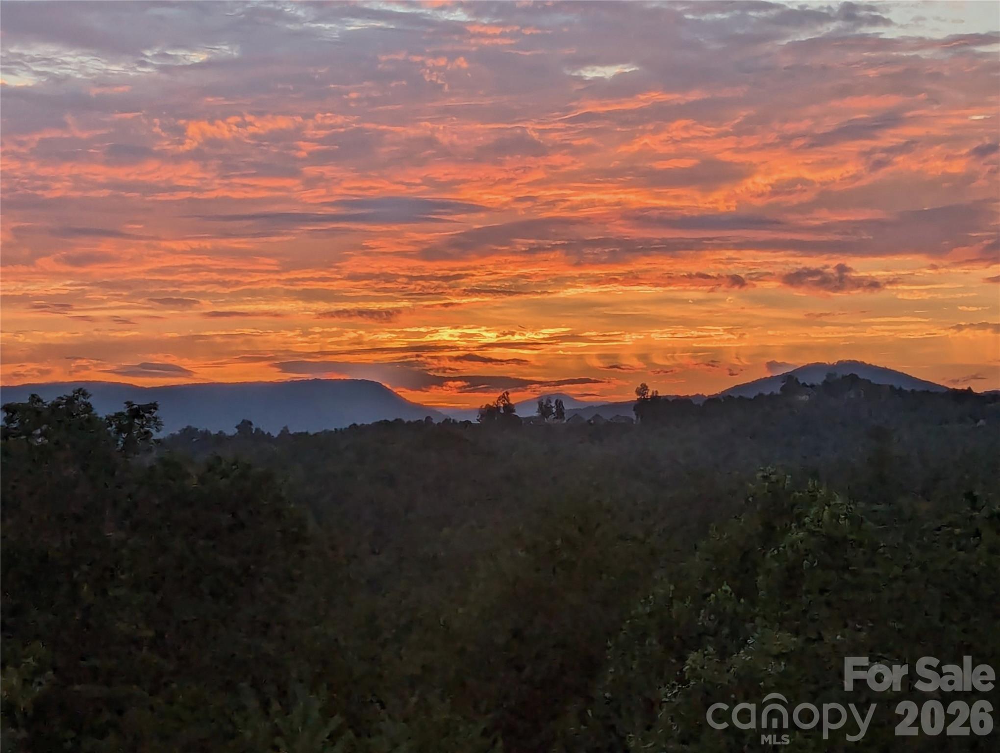 Sunset view of Brown Mountain and Adams Knob - 1510 High Valley Way, Lenoir