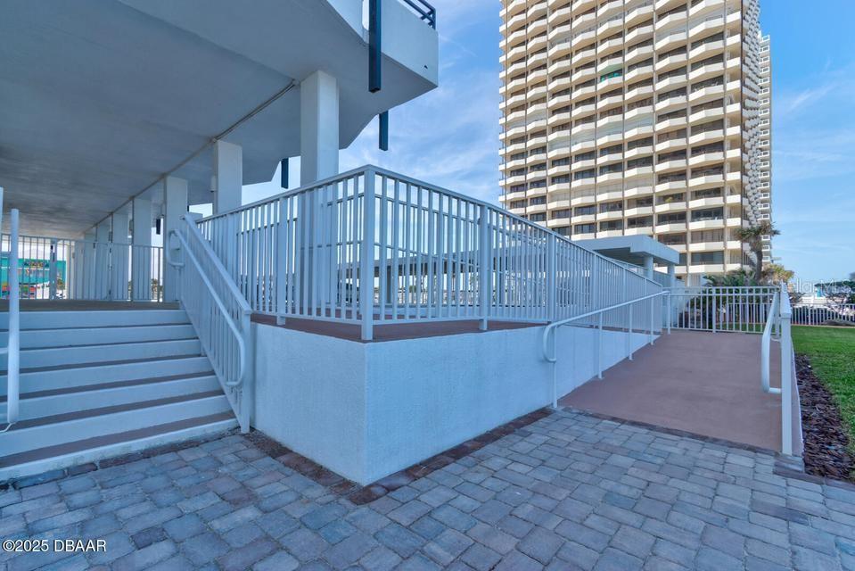 Ramp to Pool Deck - 2828 N ATLANTIC AVE #303, DAYTONA BEACH