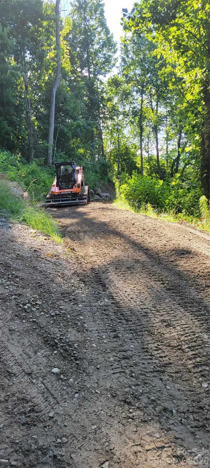 Rough grade driveway and homesite of Lot 35 - 35 Destination Drive, Waynesville