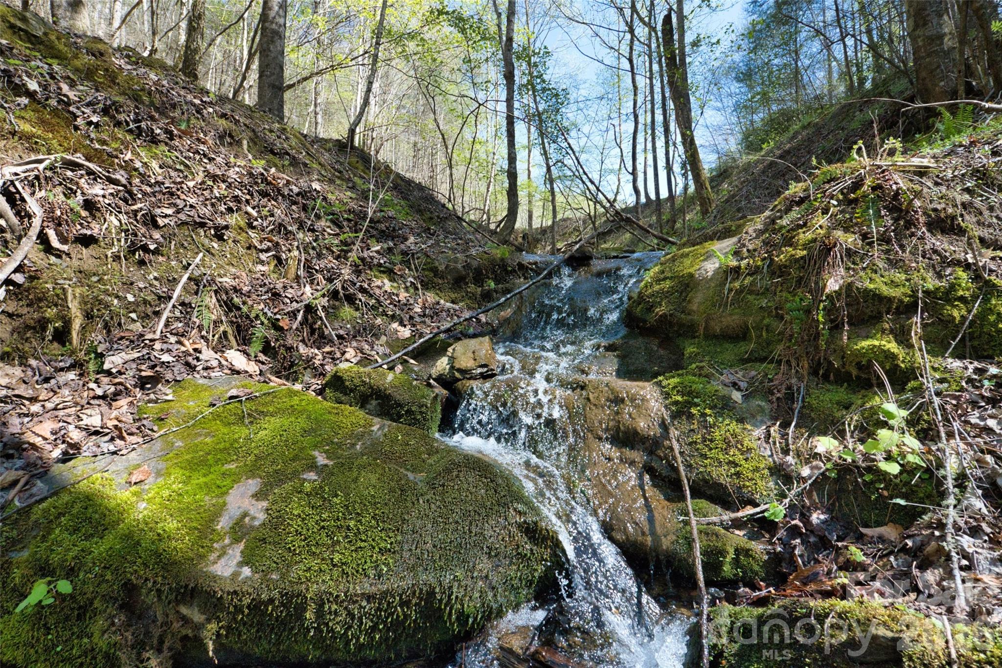Waterfall below the pond - 2180 Pigeon Roost Road, Green Mountain