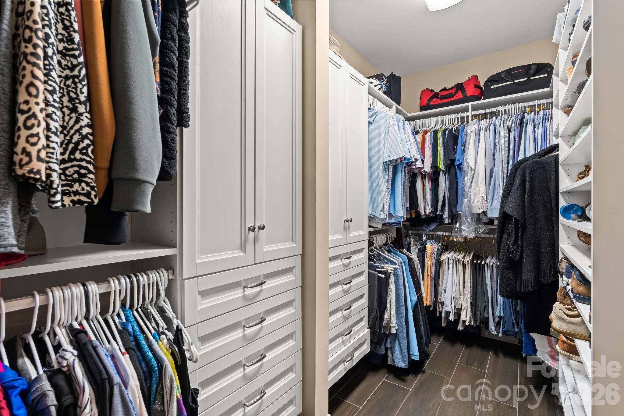 Designer California Closets throughout - 11555 Double Spring Road, Lewisville