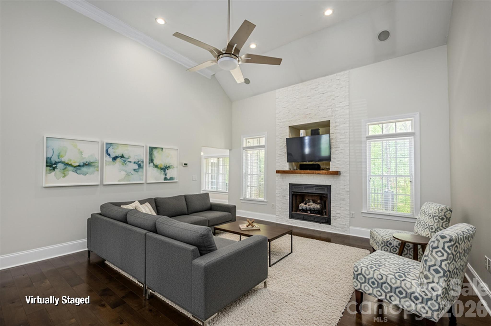 Great Room w/Recessed Lighting & Speakers - 7867 Golf Course Drive N, Denver