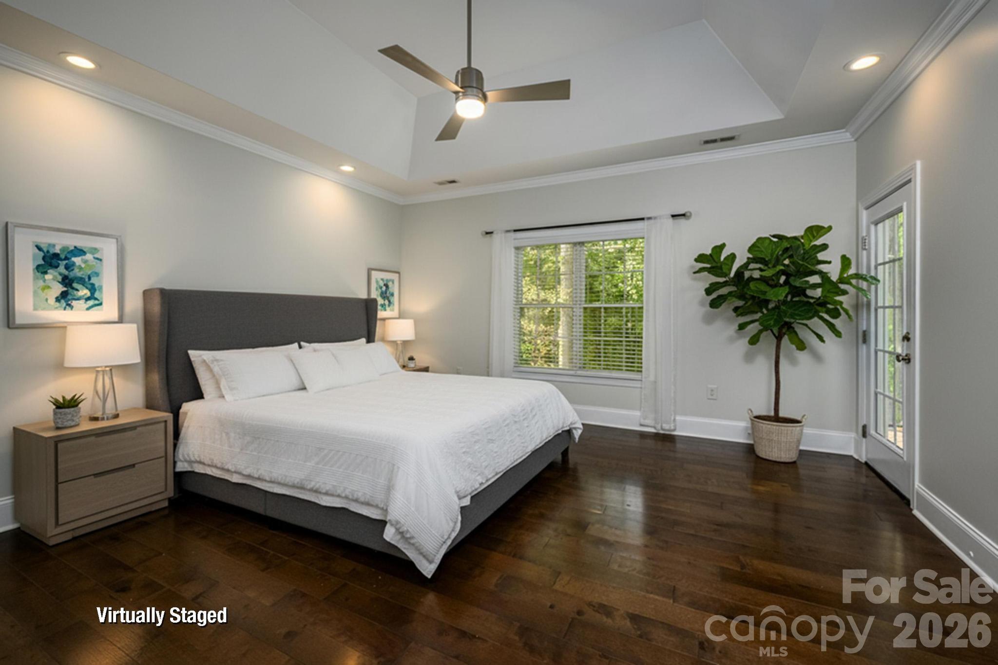 Primary Bedroom w/Tray Ceiling - 7867 Golf Course Drive N, Denver