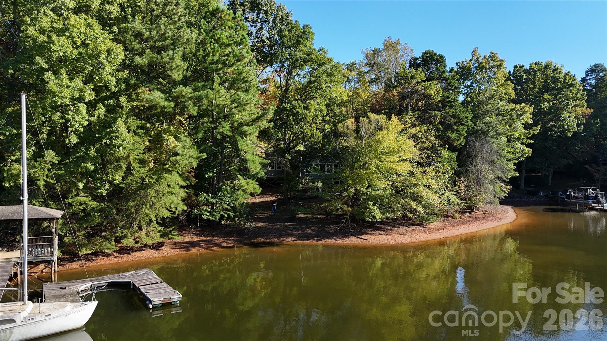 Old dock - not the dock that will remain with the home - 515 Kemp Road, Mooresville