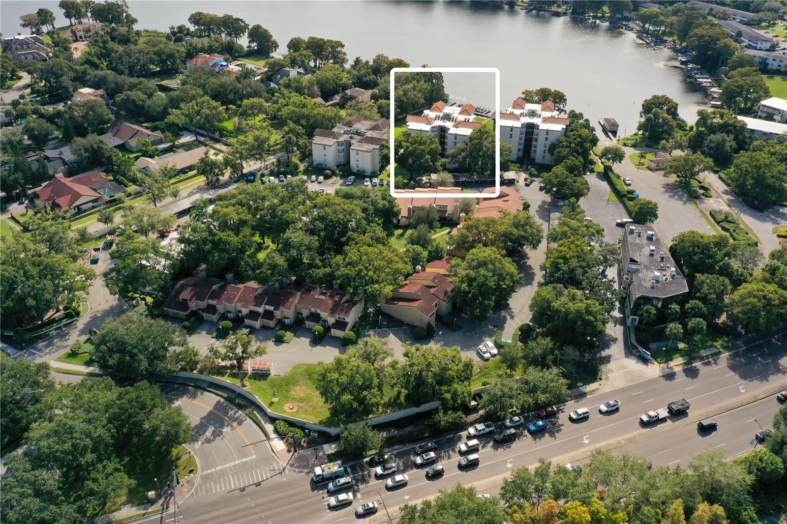 Aerial of with Building Location - 204 QUAYSIDE CIR #201, MAITLAND