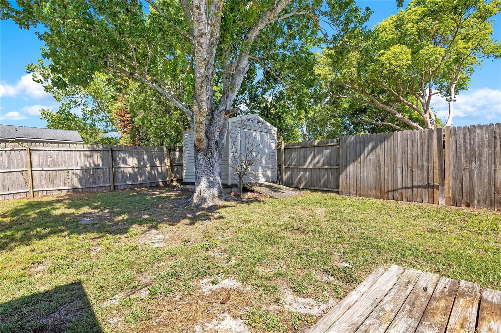 Fenced Backyard/Shed - 370 N LAKE AVE, APOPKA