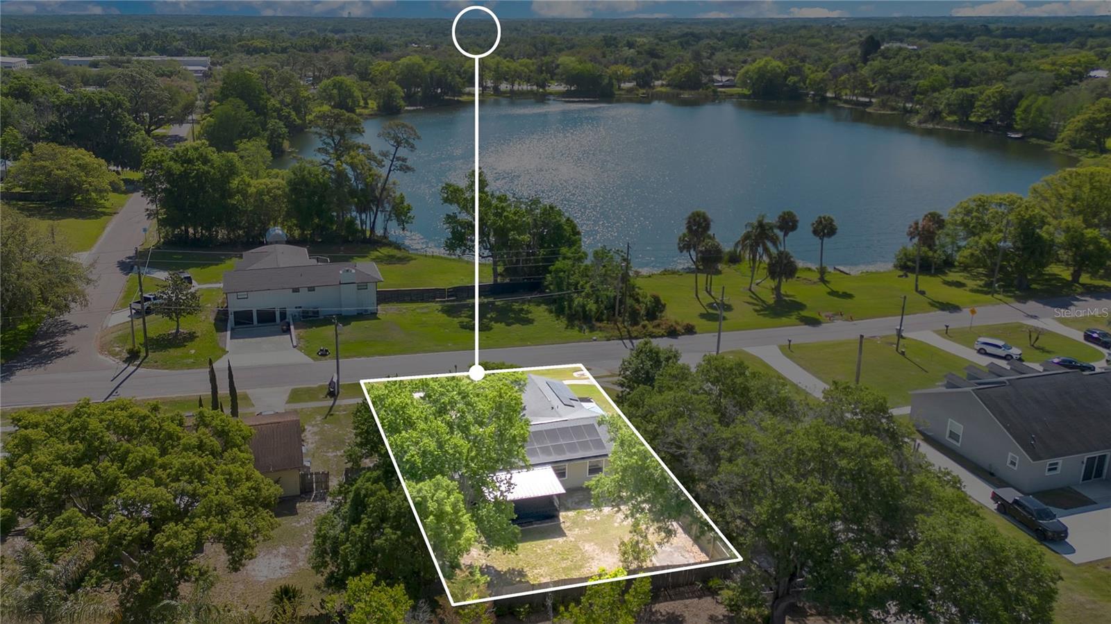 Aerial of Home/Dream Lake - 370 N LAKE AVE, APOPKA