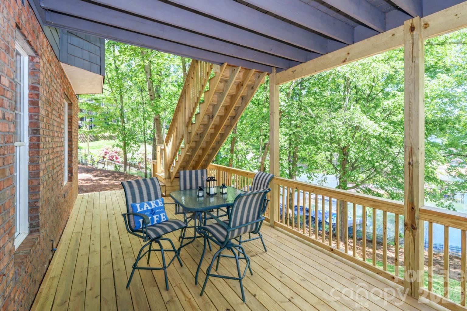 New lower level deck - 119 Shelter Cove Lane, Mooresville