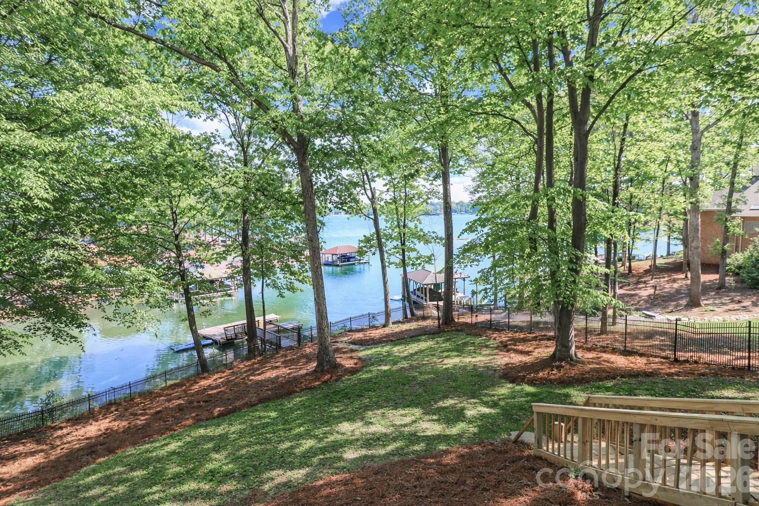 Backyard leading to the lake - 119 Shelter Cove Lane, Mooresville