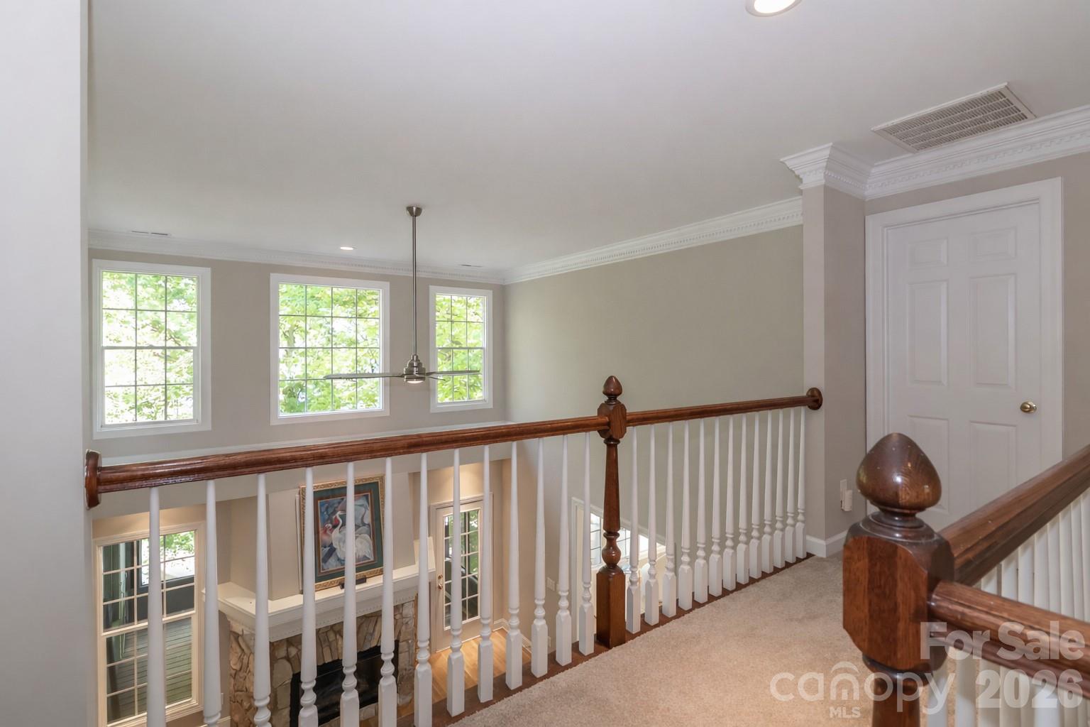 Upper level view to family room - 119 Shelter Cove Lane, Mooresville