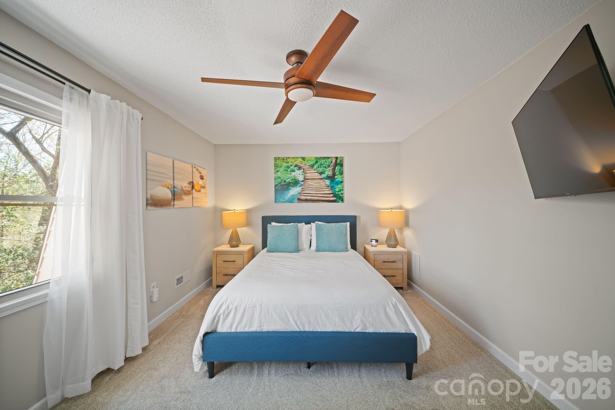 Bedroom #1 upstairs - 363 S Sequoyah Lane, Brevard