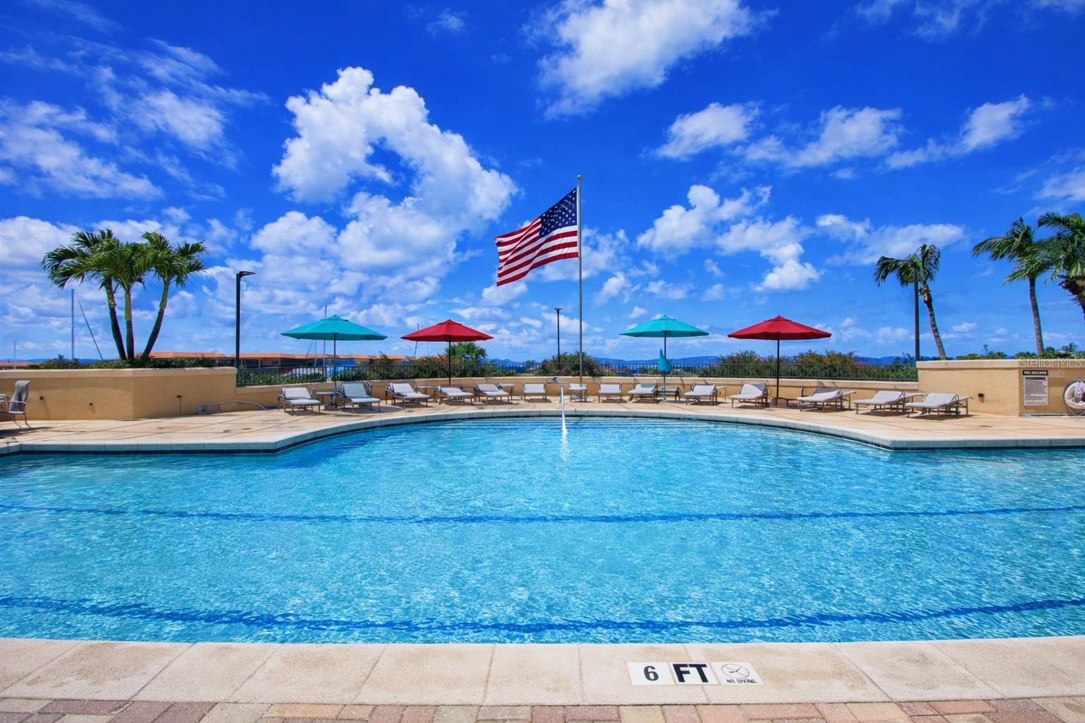Grande Isle pool on the Amenities level - 3321 SUNSET KEY CIR #502, PUNTA GORDA