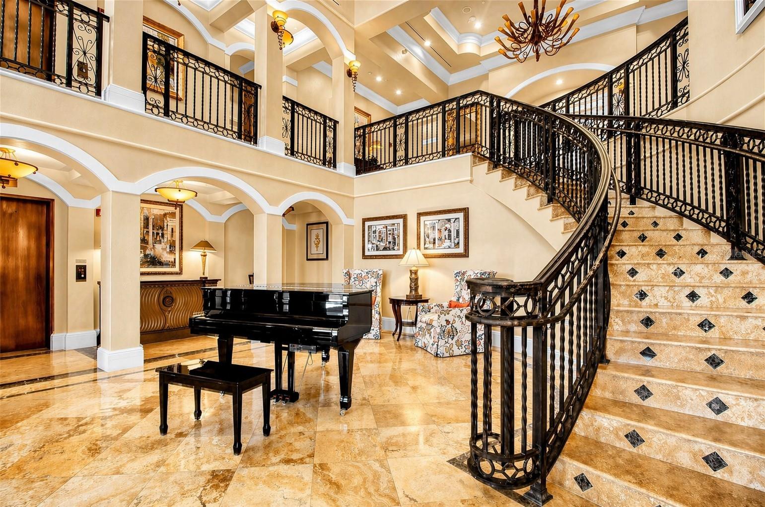 Grande Salon entry to amenities center. Elevator available - 3321 SUNSET KEY CIR #502, PUNTA GORDA