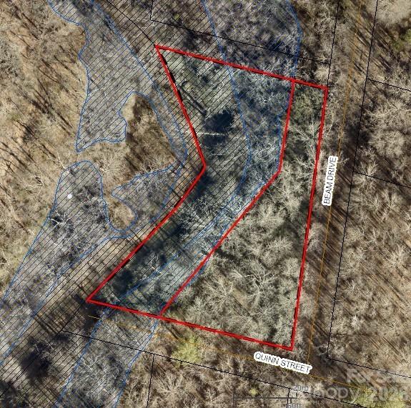 Per the flood map, there is almost half an acre that's not in the flood plain. - 0000 Beam Drive, Shelby