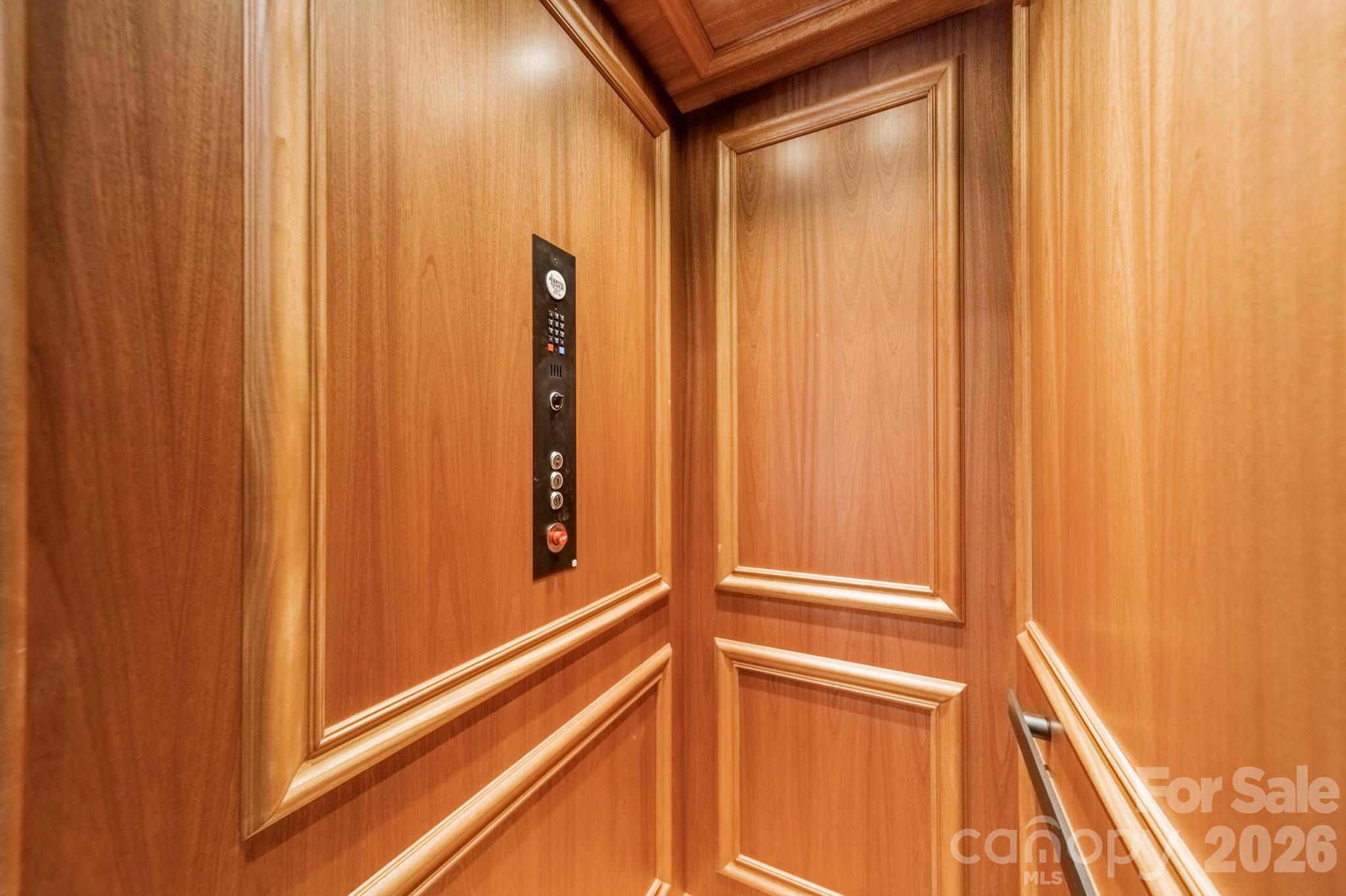Beautifully finished personal elevator is an option in Central Park South - 525 Winding Way, Belmont