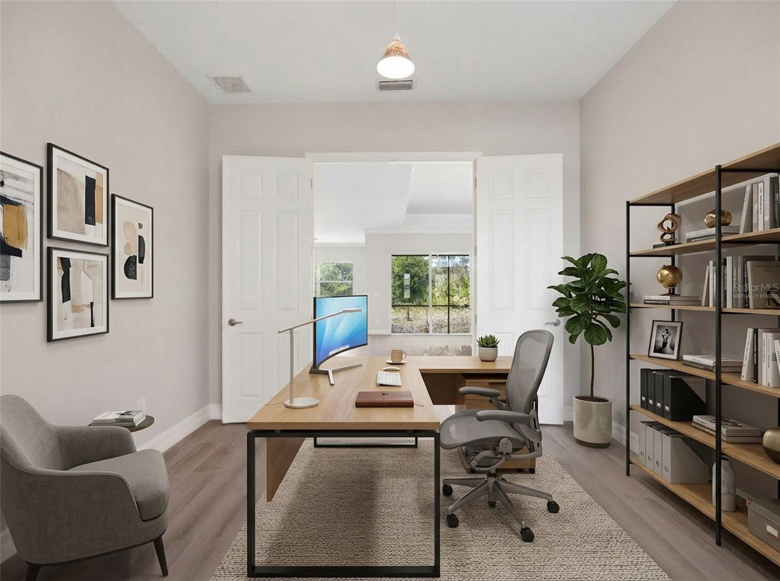 Ai Virtually staged den/office. - 14500 PONCE DE LEON TRL, PORT CHARLOTTE