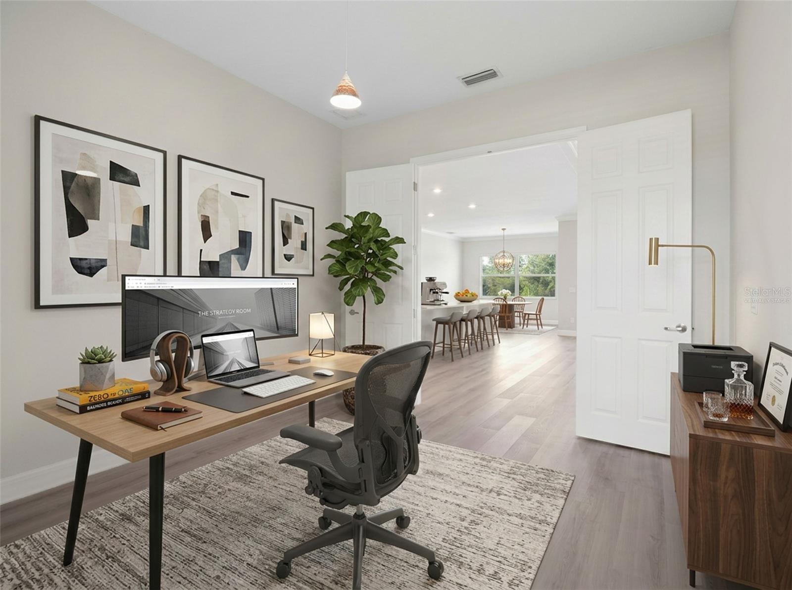 Ai Virtually staged den/office. - 14500 PONCE DE LEON TRL, PORT CHARLOTTE