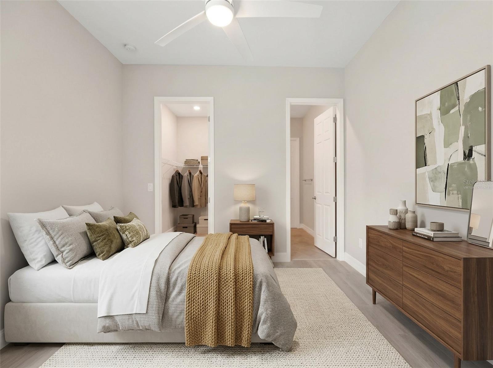 Ai Virtually staged bedroom. - 14500 PONCE DE LEON TRL, PORT CHARLOTTE