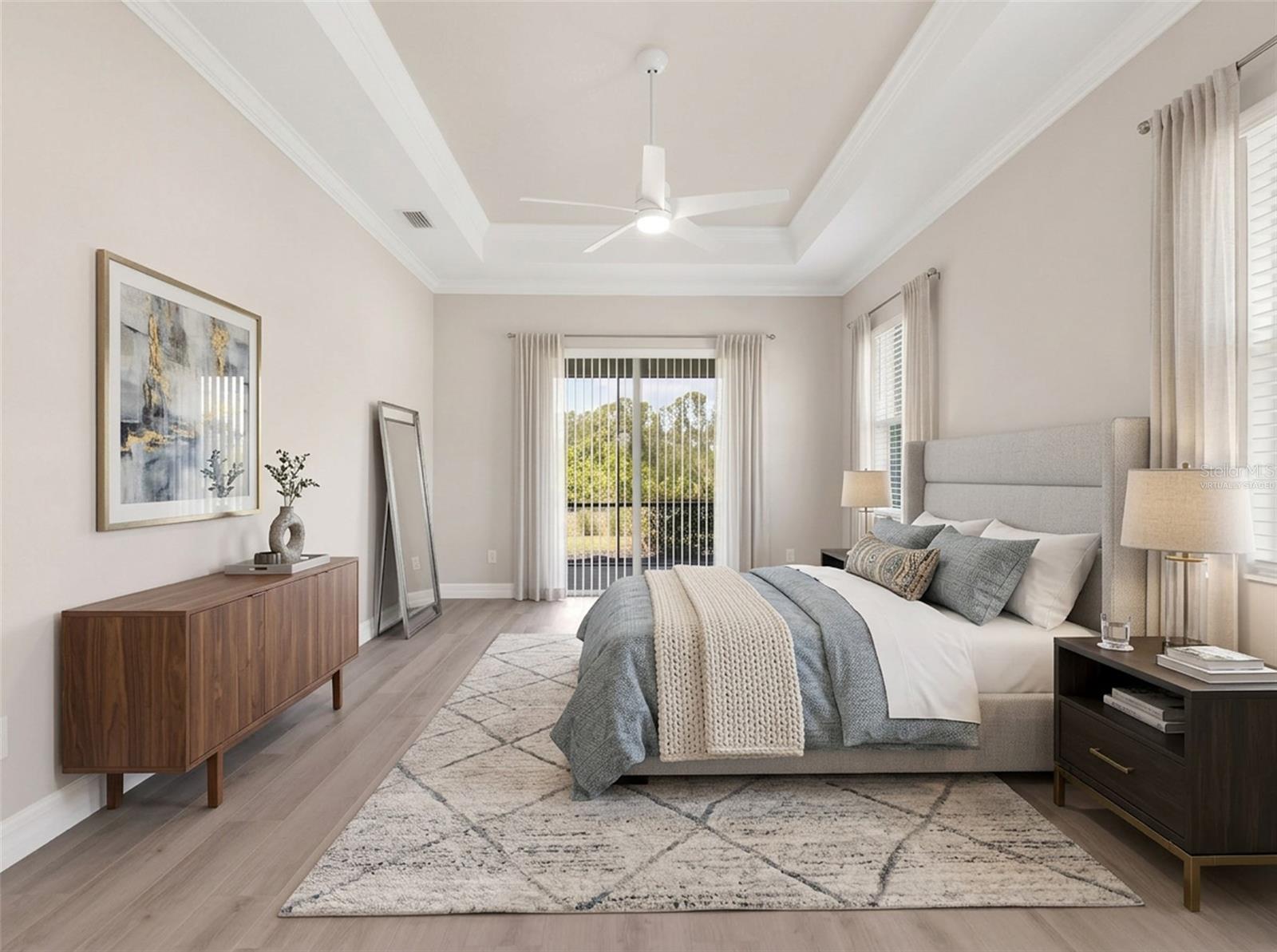 Ai Virtually staged bedroom. - 14500 PONCE DE LEON TRL, PORT CHARLOTTE