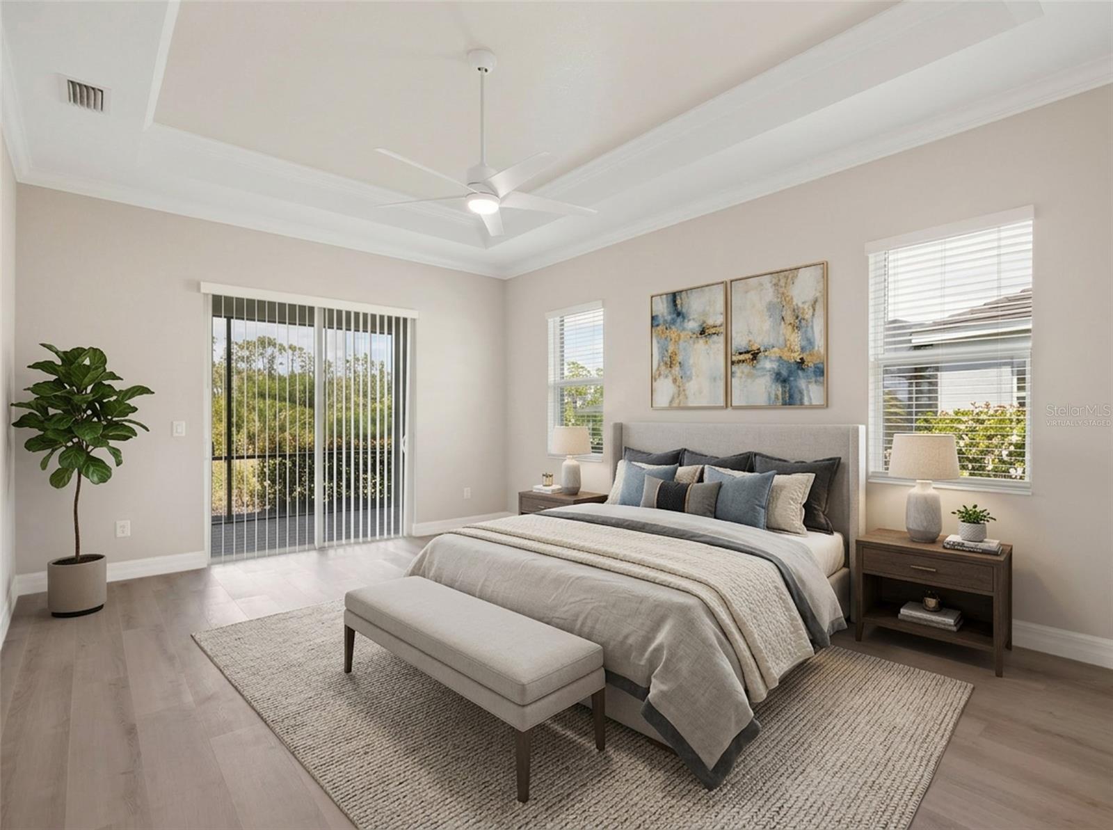 Ai Virtually staged bedroom. - 14500 PONCE DE LEON TRL, PORT CHARLOTTE