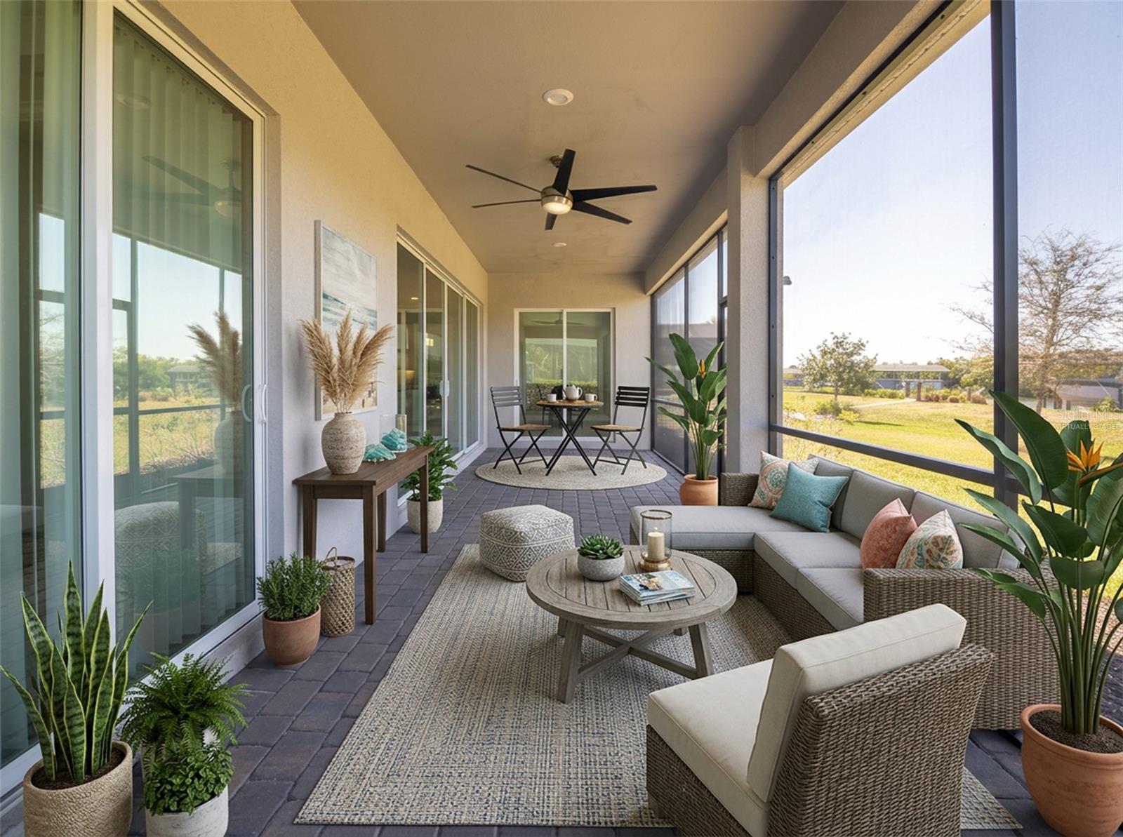Ai Virtually staged patio. - 14500 PONCE DE LEON TRL, PORT CHARLOTTE