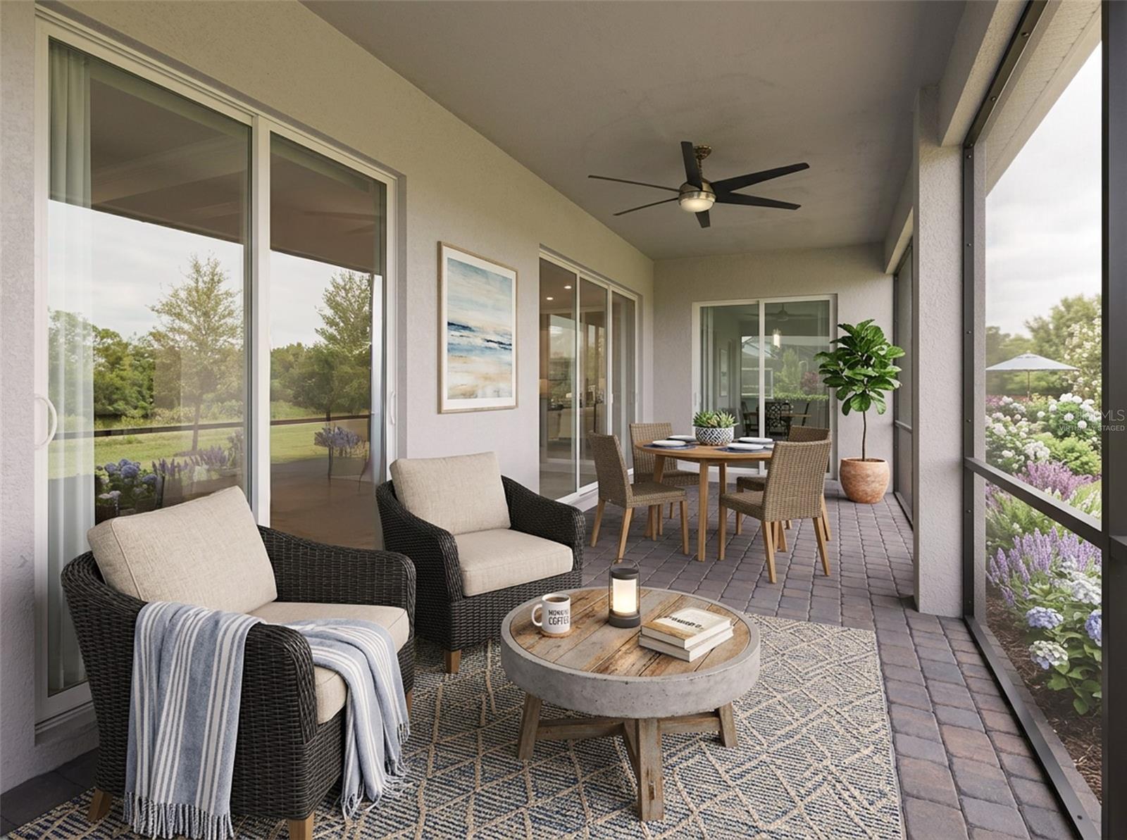 Ai Virtually staged patio. - 14500 PONCE DE LEON TRL, PORT CHARLOTTE