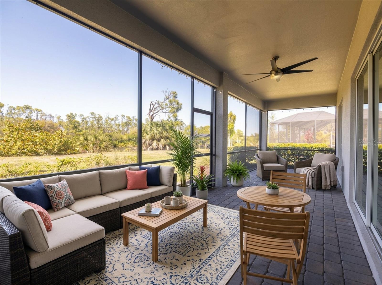 Ai Virtually staged patio. - 14500 PONCE DE LEON TRL, PORT CHARLOTTE