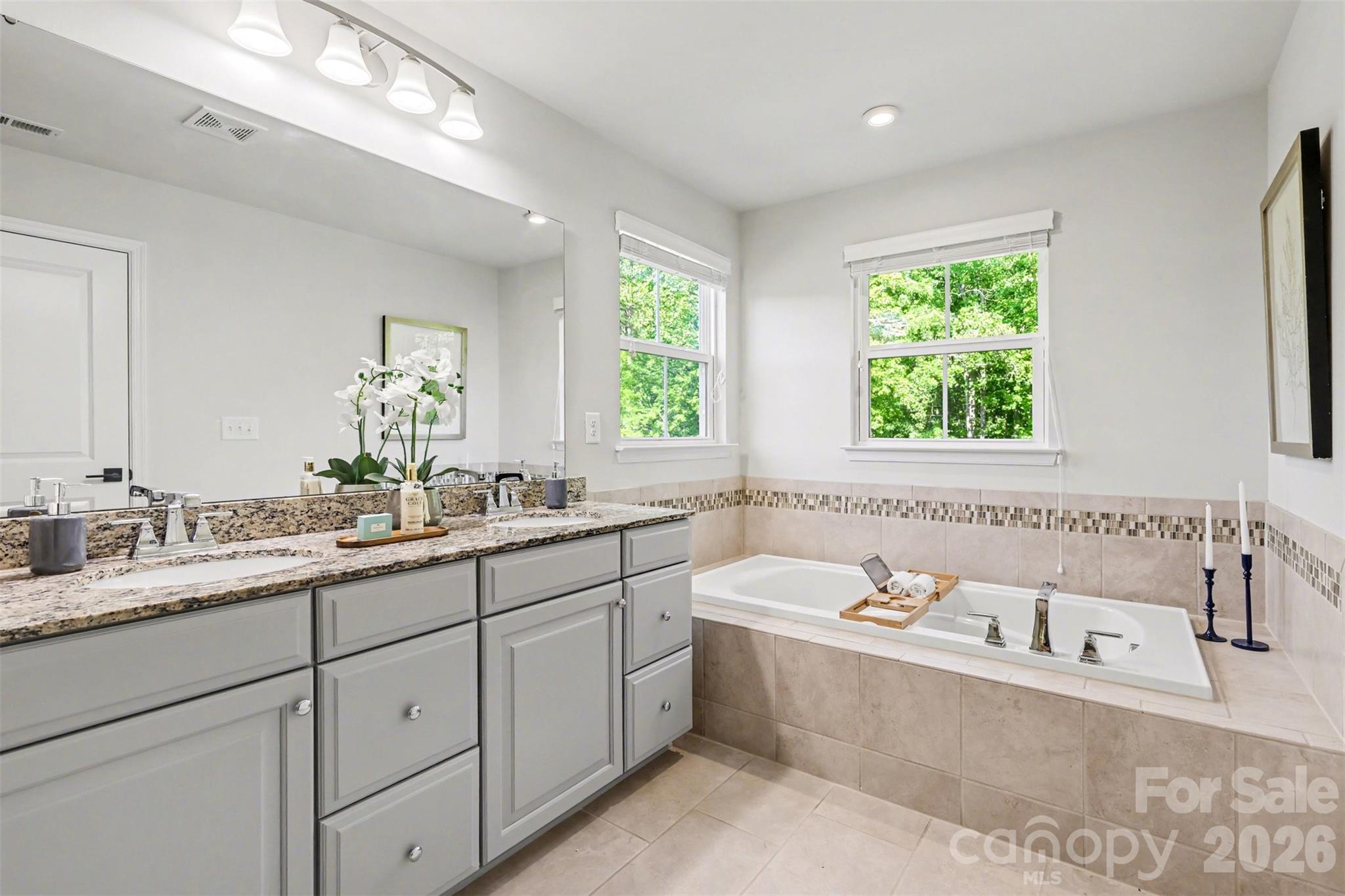 The Owner Suite private bathroom area. - 824 Abbeywood Drive, Waxhaw