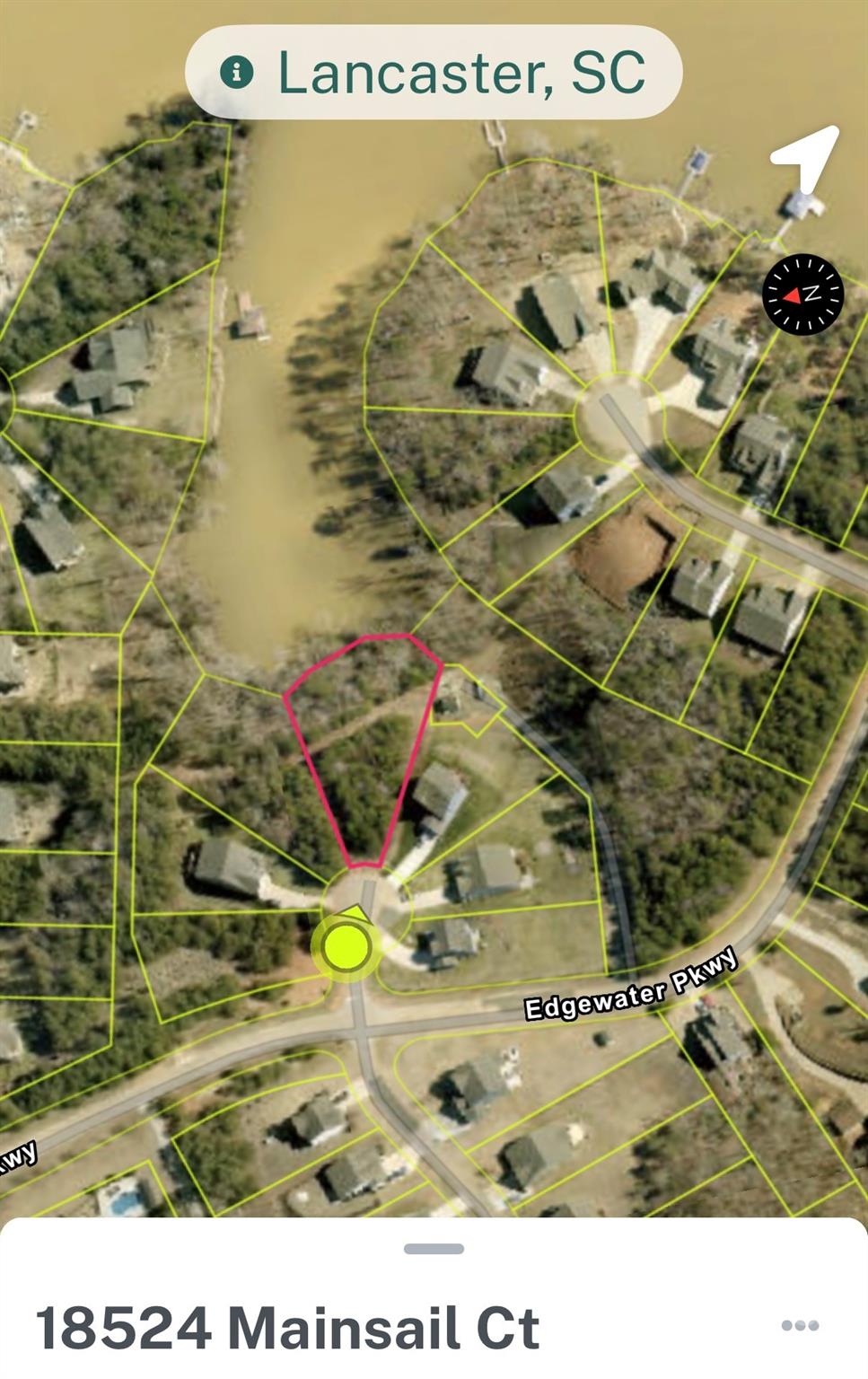 over view - Lot lines from county - 18524 Mainsail Court, Lancaster