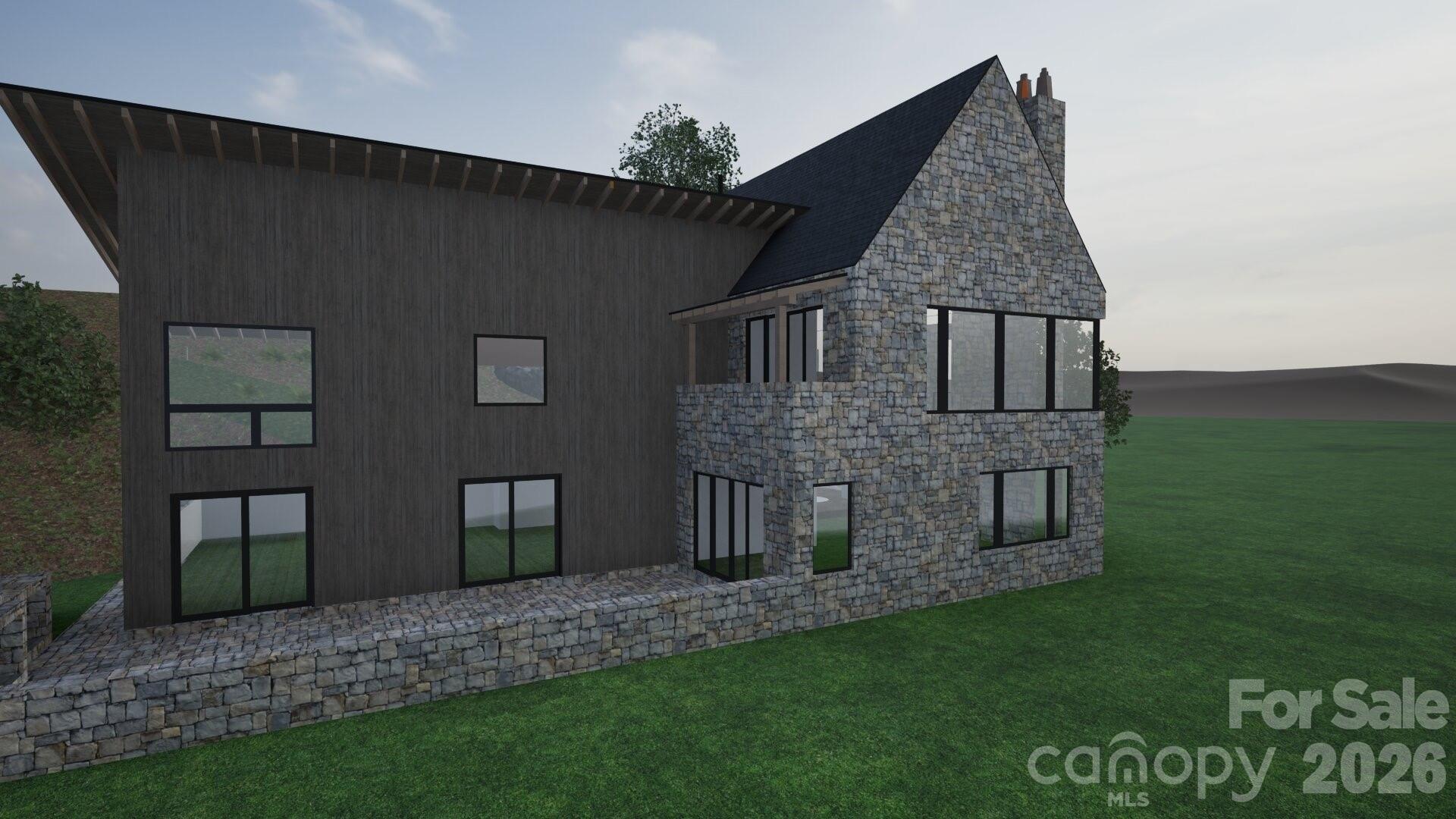 Another view of the patio area. - 122 Running Deer Lane, Mars Hill