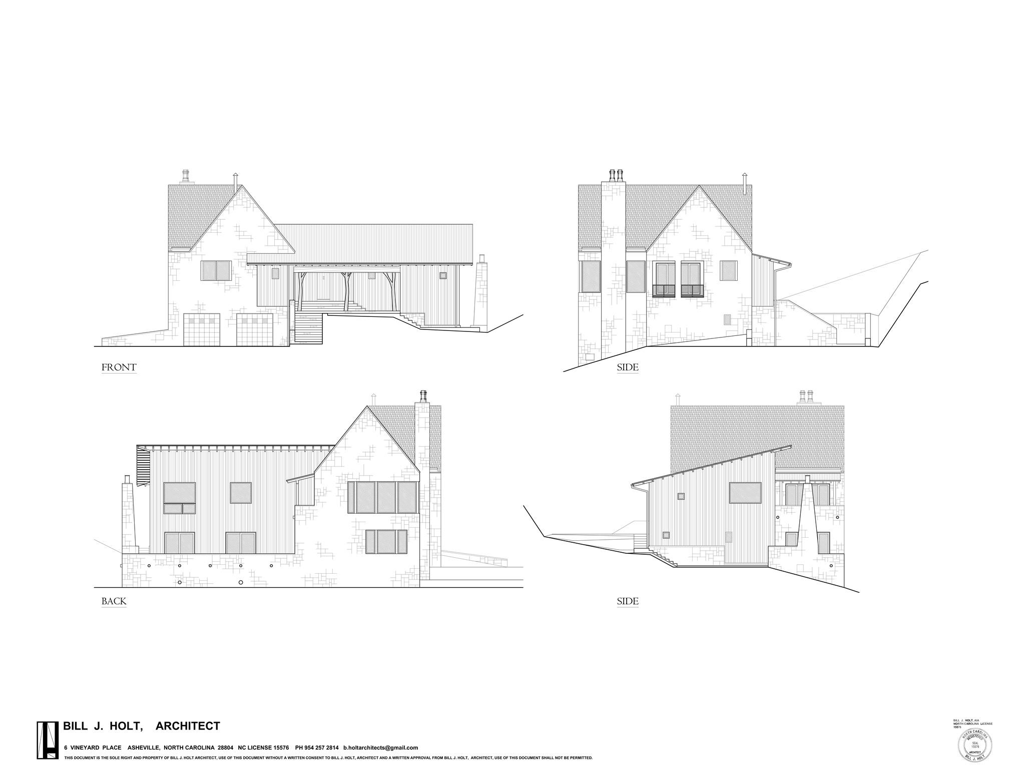 Renderings together. - 122 Running Deer Lane, Mars Hill