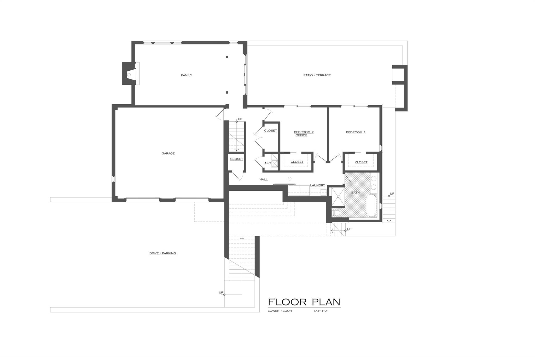 Lower level floor plan. - 122 Running Deer Lane, Mars Hill