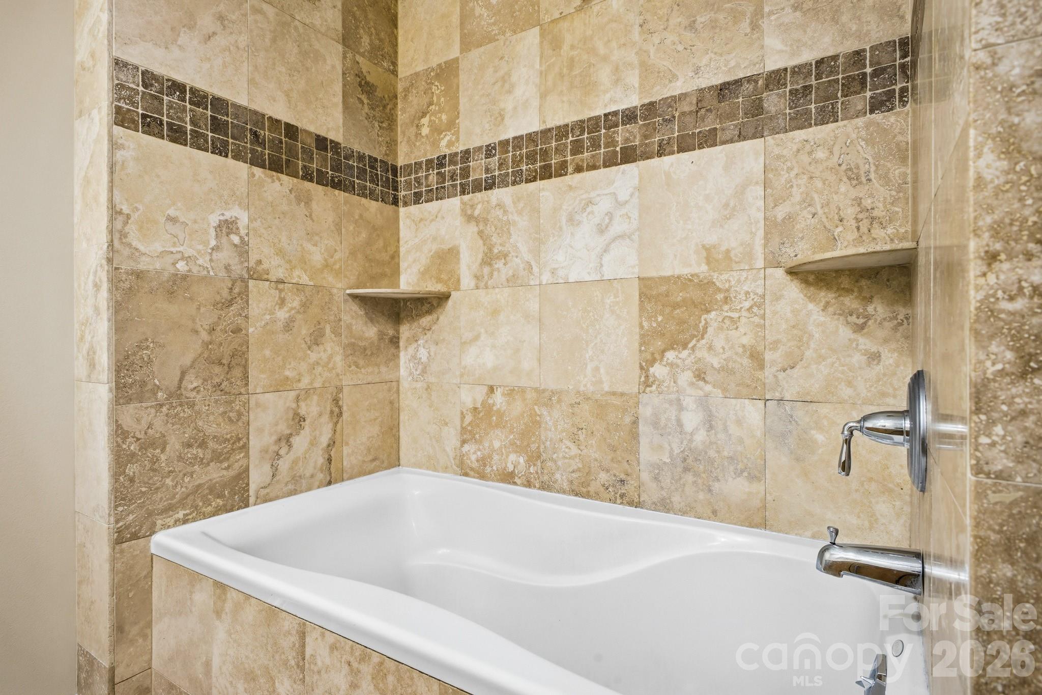Large Soaking Tub with Stone Shower - 21 Battery Park Avenue, Asheville