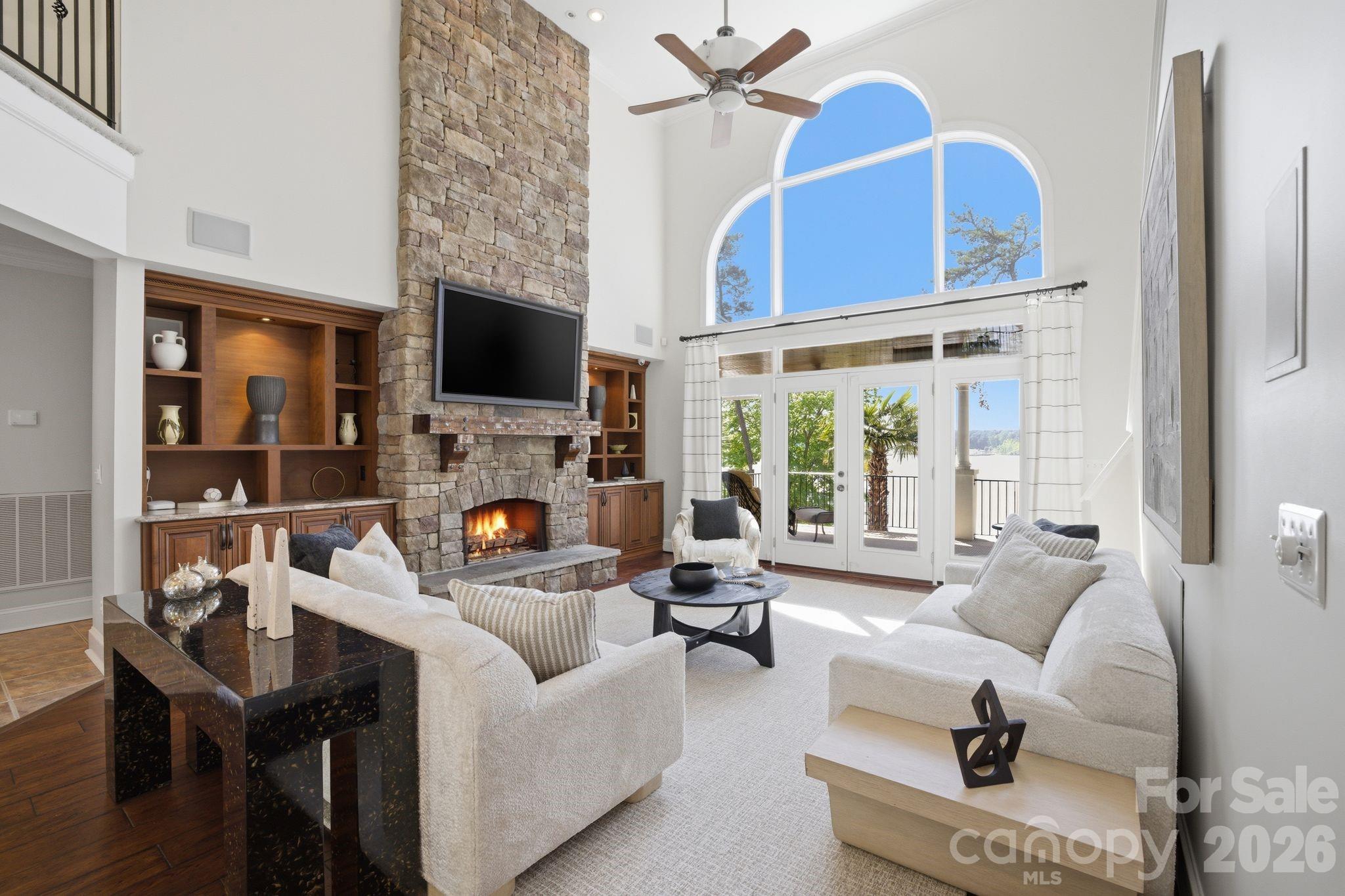 Great room. - 144 Mariner Pointe Lane, Mooresville