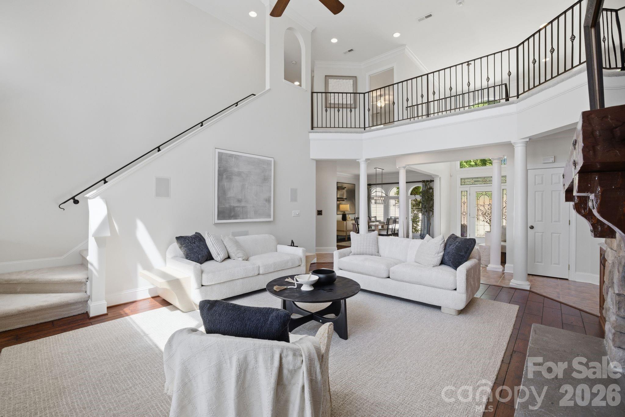 Great room. - 144 Mariner Pointe Lane, Mooresville