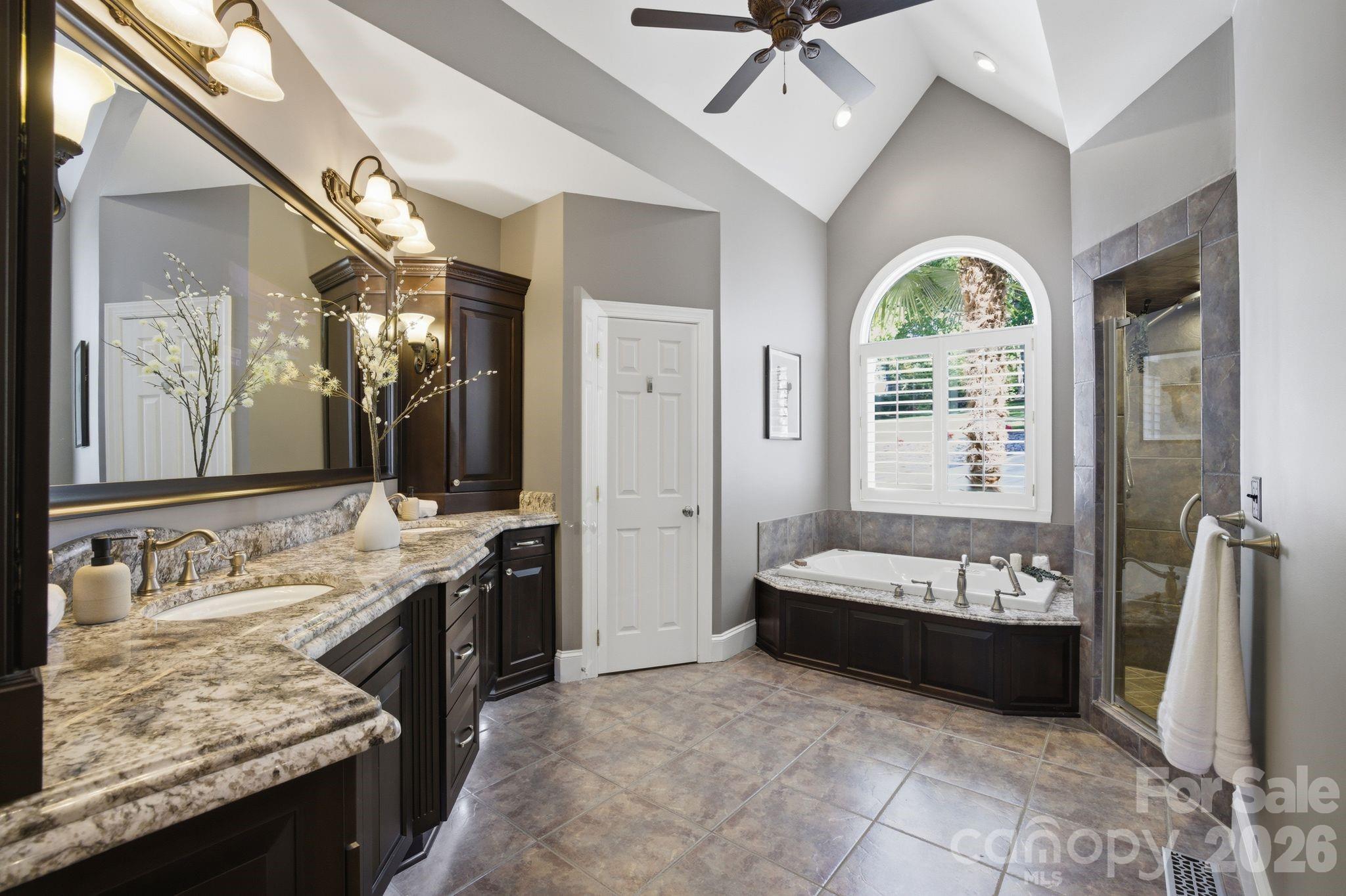 Primary bathroom. - 144 Mariner Pointe Lane, Mooresville
