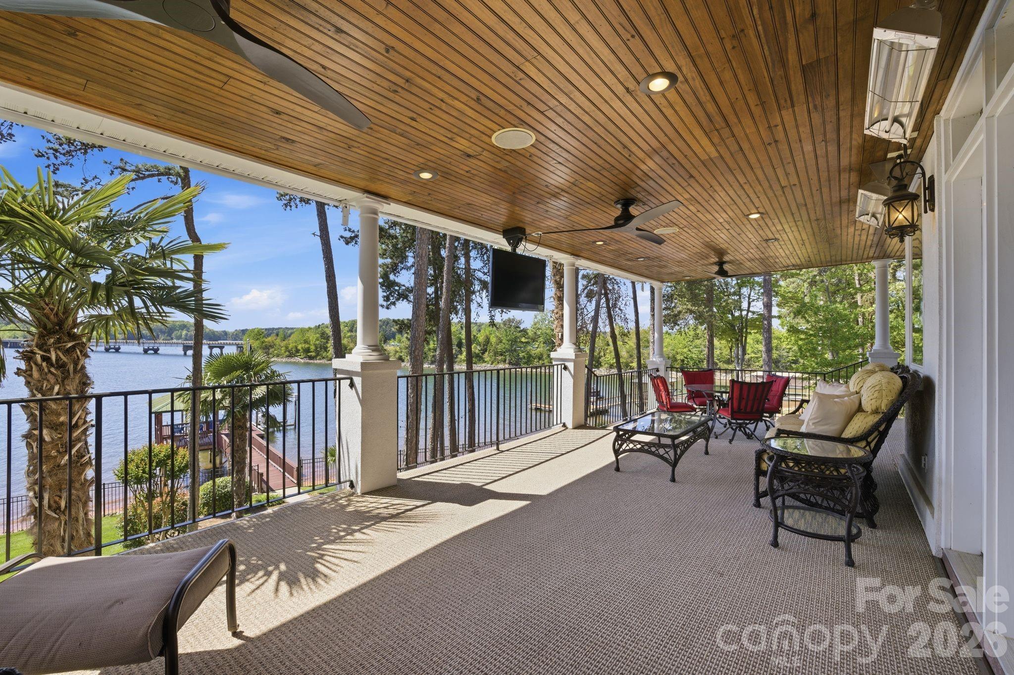 Main level covered patio. - 144 Mariner Pointe Lane, Mooresville