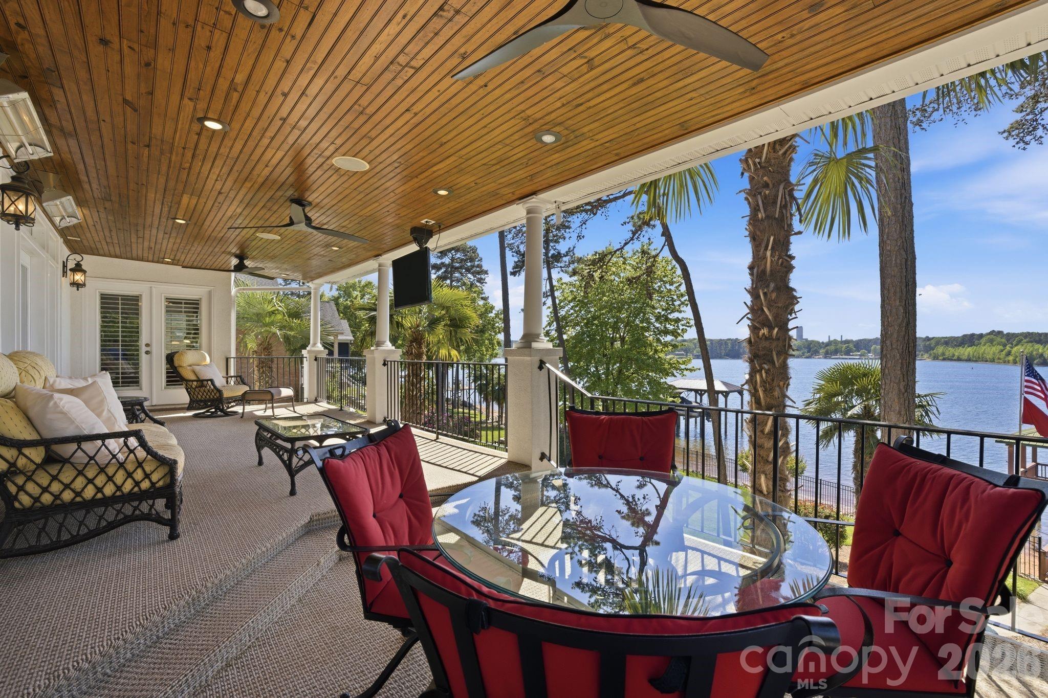 Main level covered patio. - 144 Mariner Pointe Lane, Mooresville