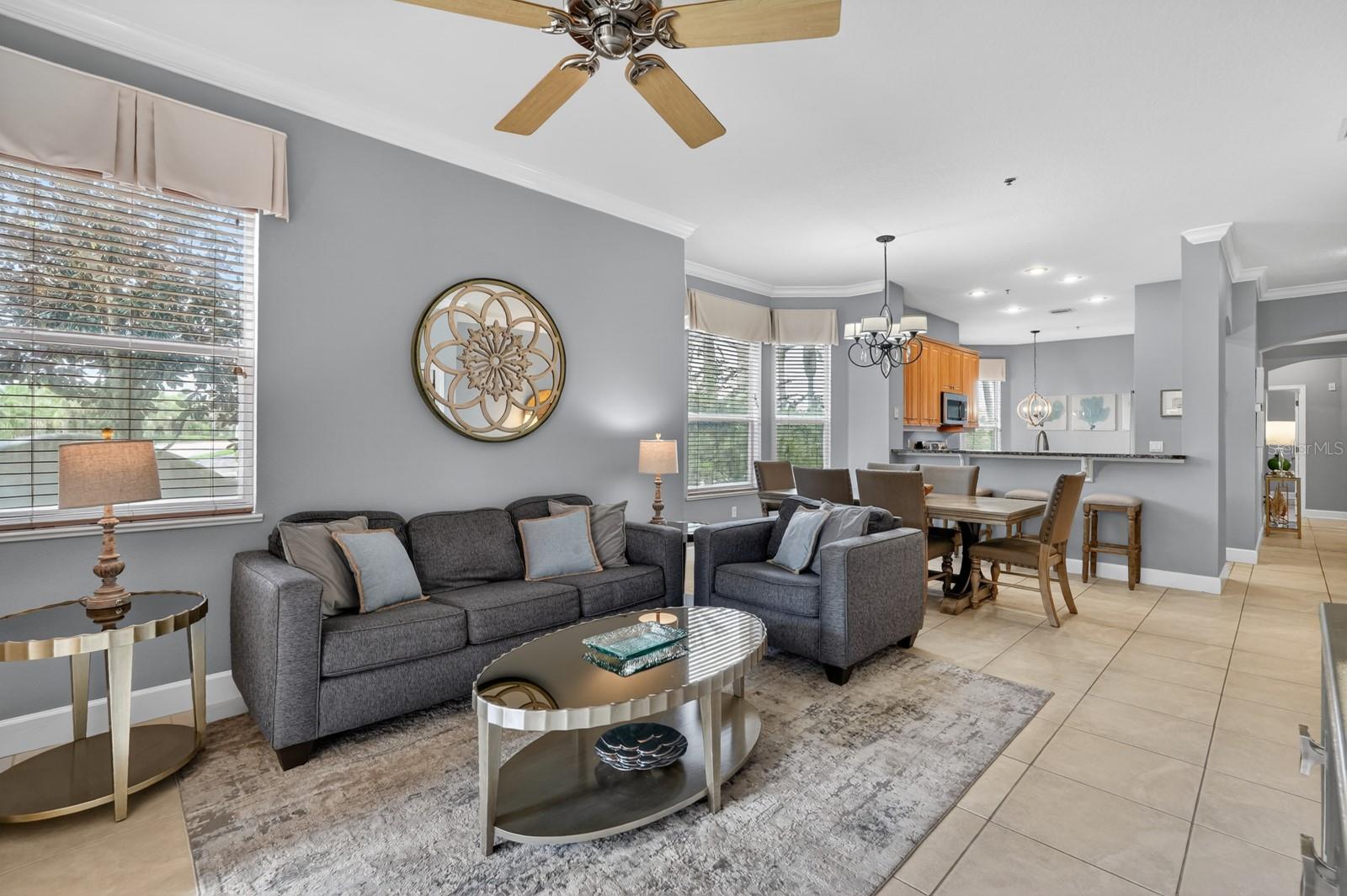 Living/dining area - 35 OCEAN CREST WAY #1111, PALM COAST