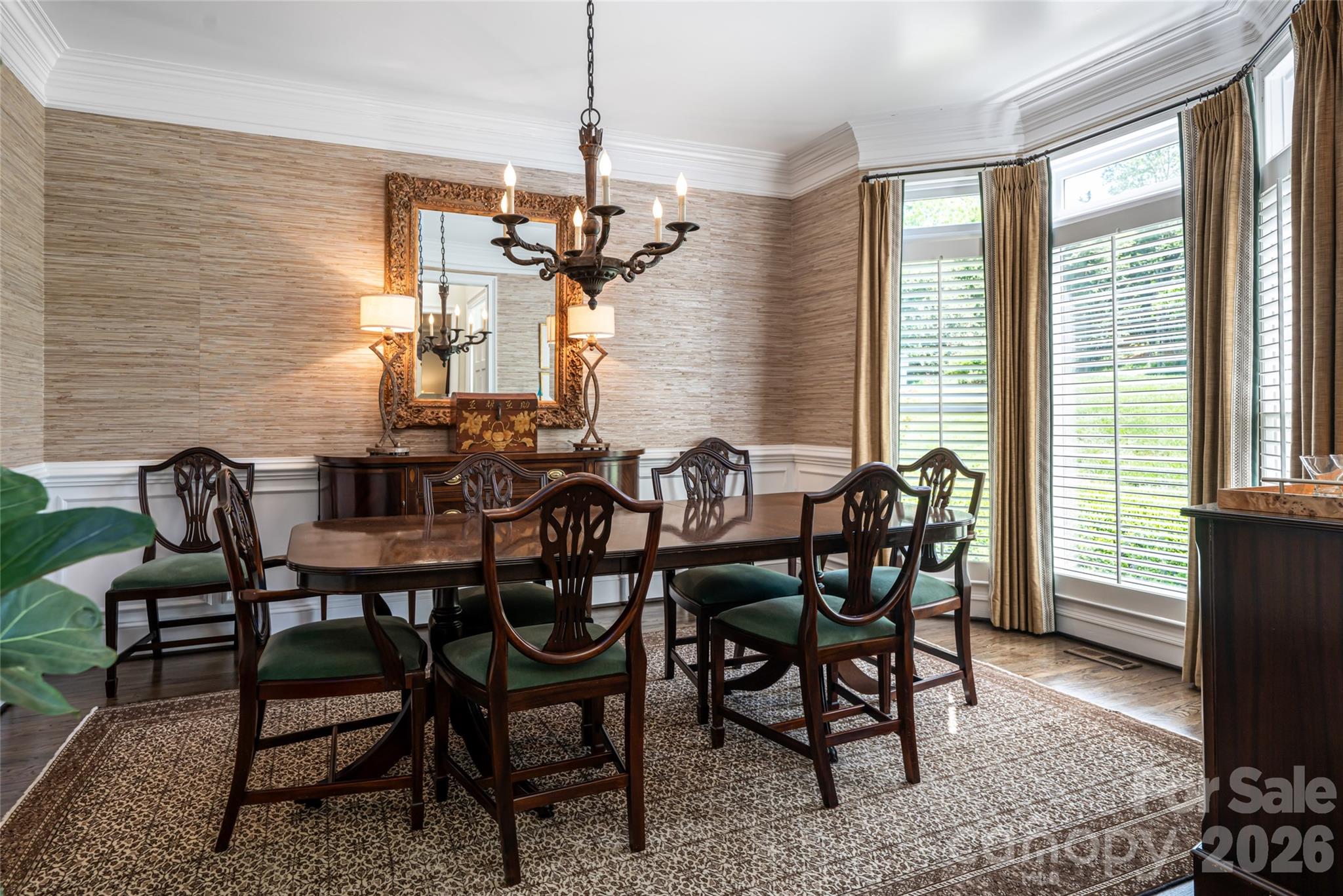 Dining Room with Large Windows - 38 Pine Acre Boulevard, Asheville