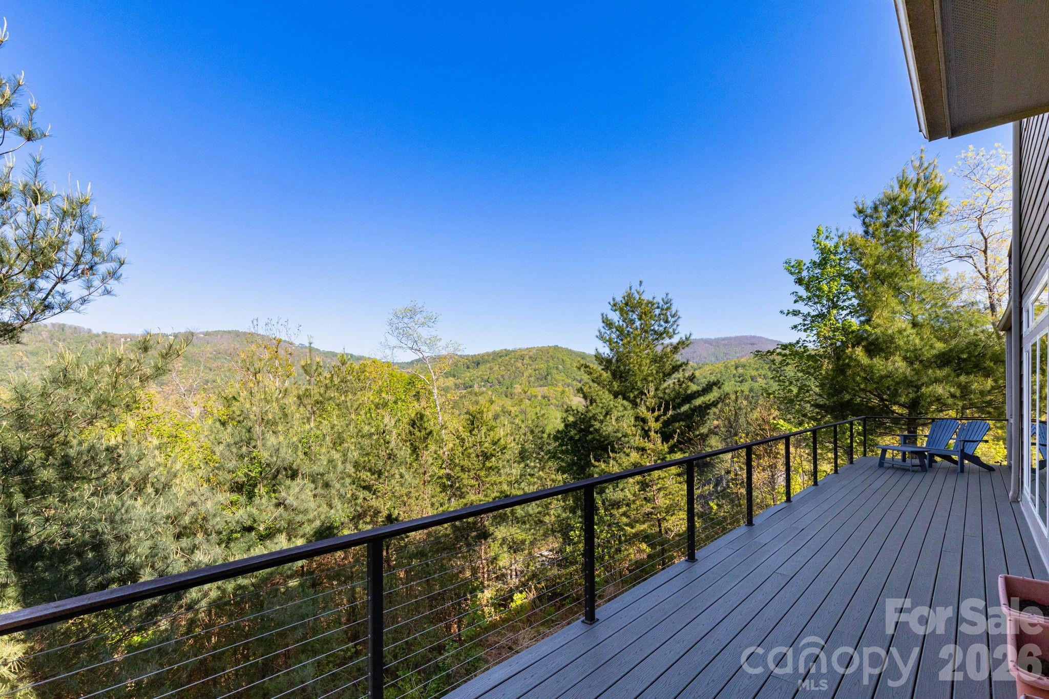Expansive Mountain Views from Deck - 36 Spy Pointe Lane, Fletcher