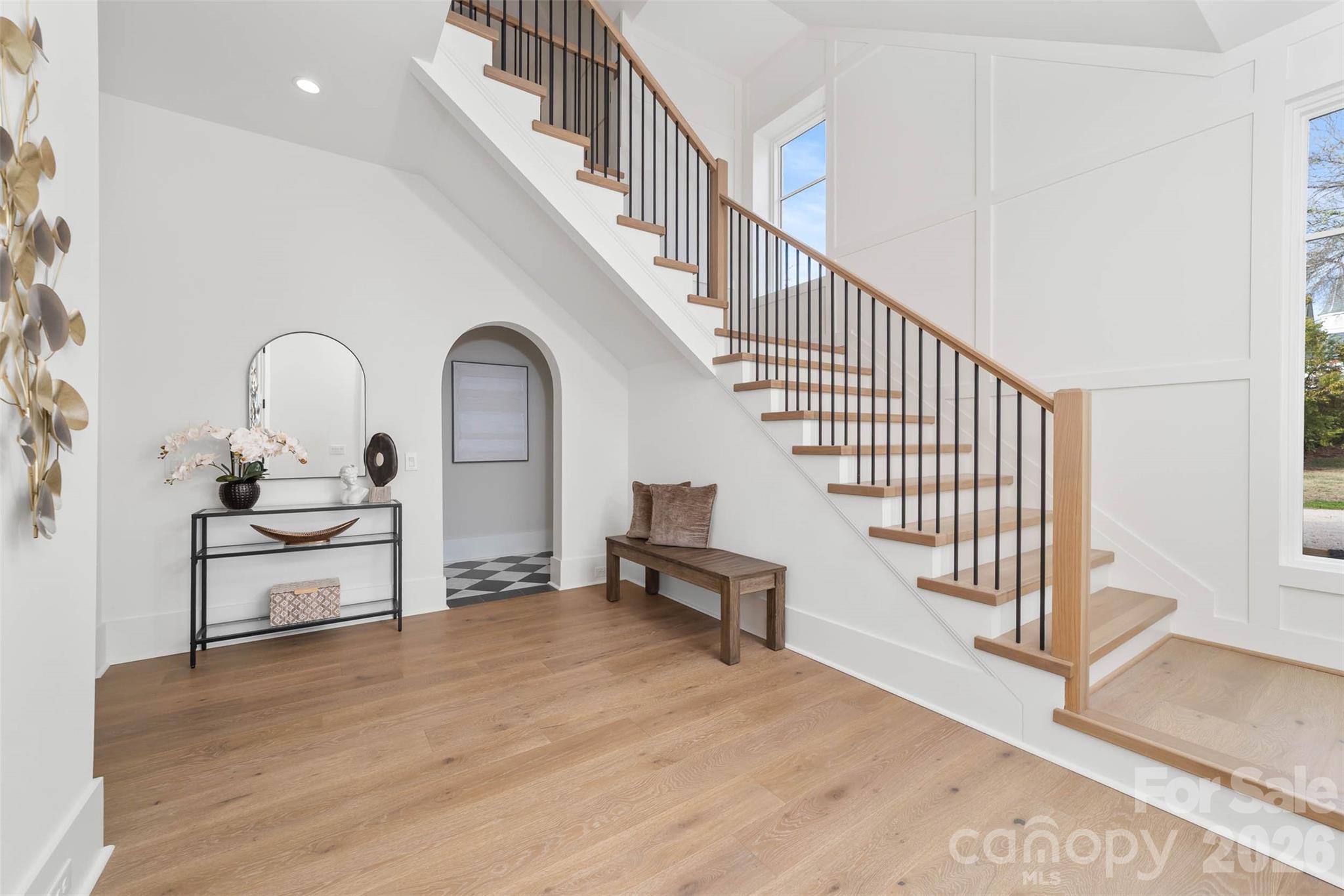 Foyer with elevator access - 216 Walnut Street, Davidson