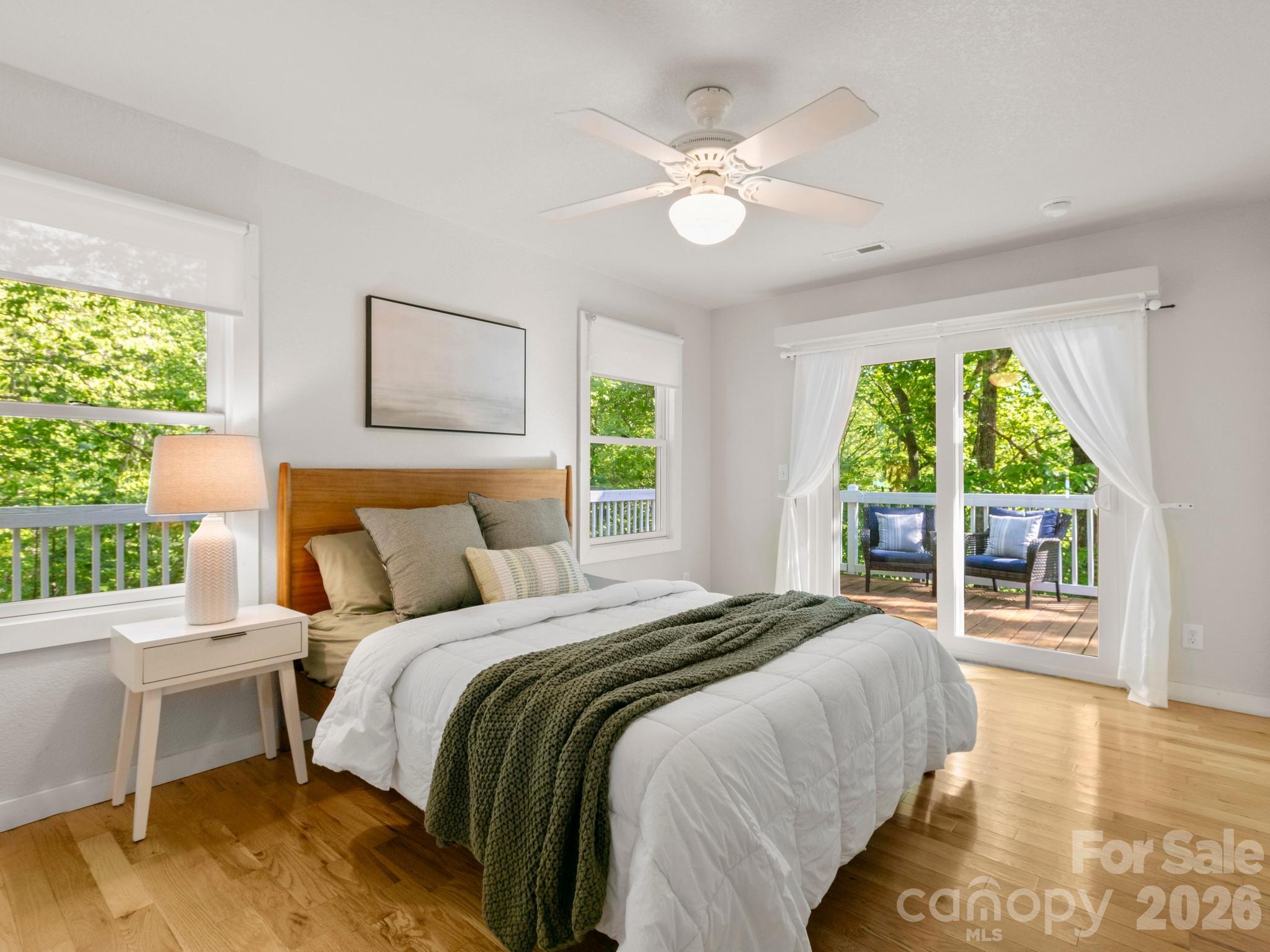 Walk-out to the wrap-around deck - 220 Jones Court, Lake Lure