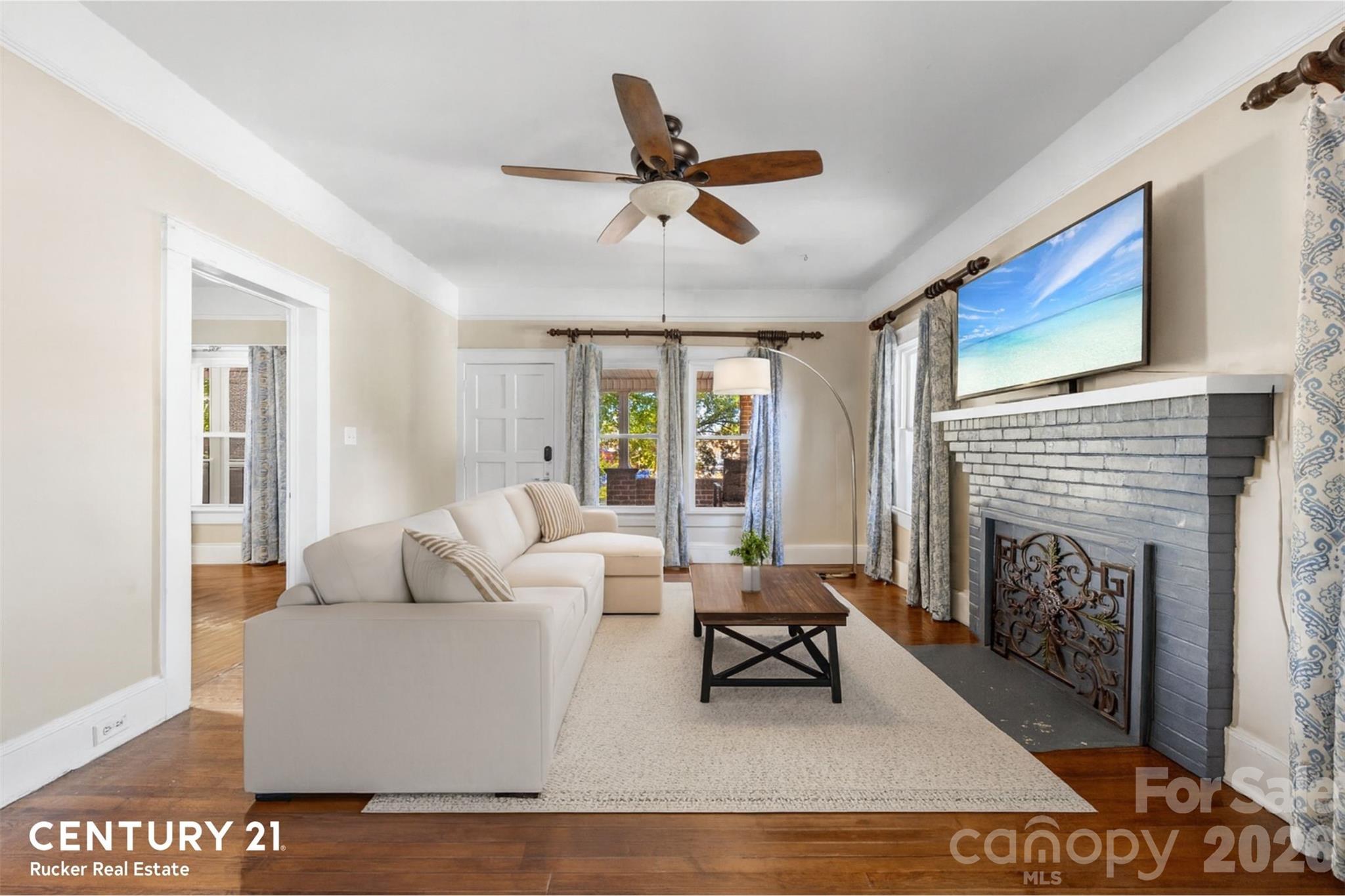 Living Room - Virtually Staged - 604 Pearl Avenue, Kannapolis