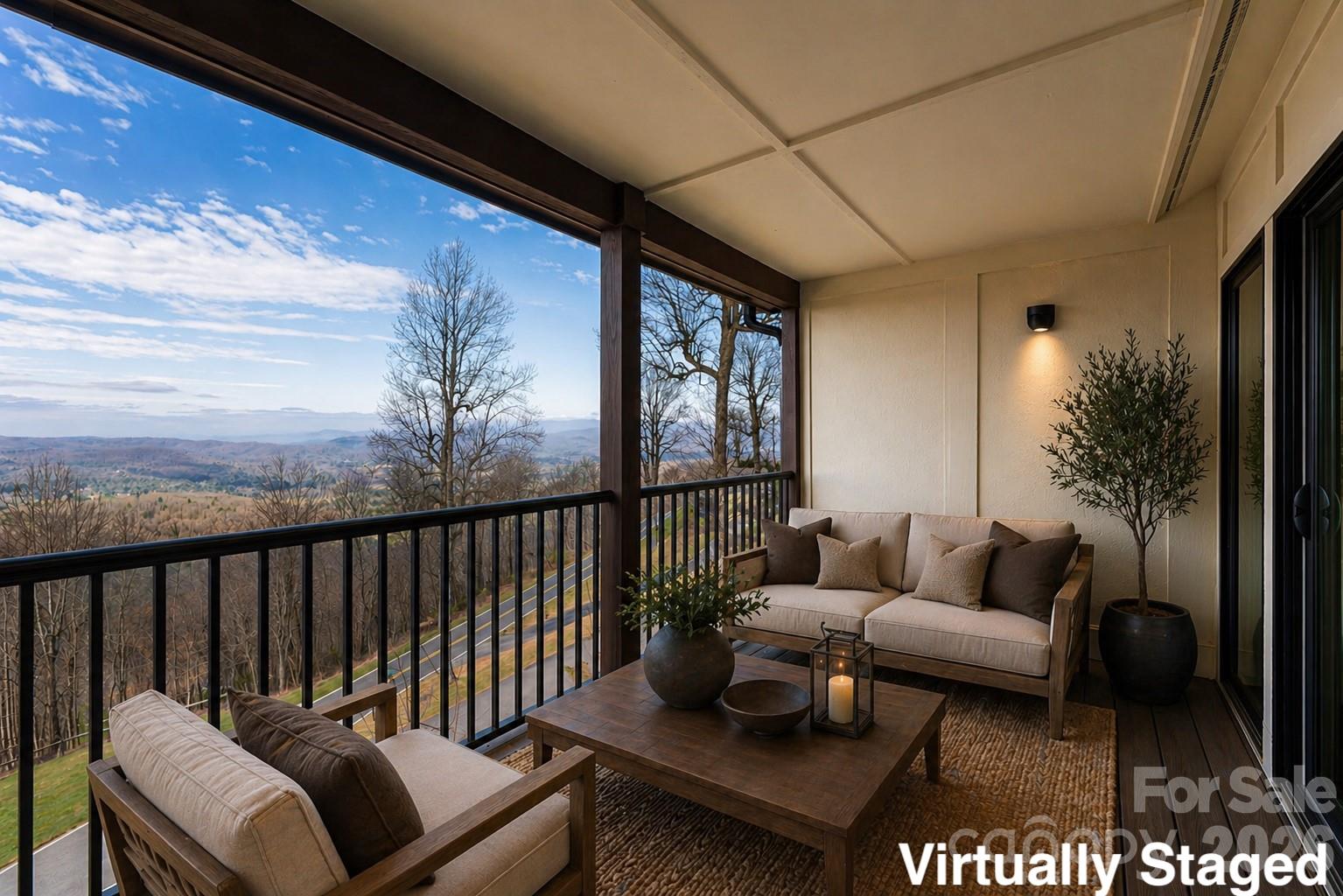 Primary Deck - Virtually Staged - 1203 Fleetwood Plaza, Hendersonville